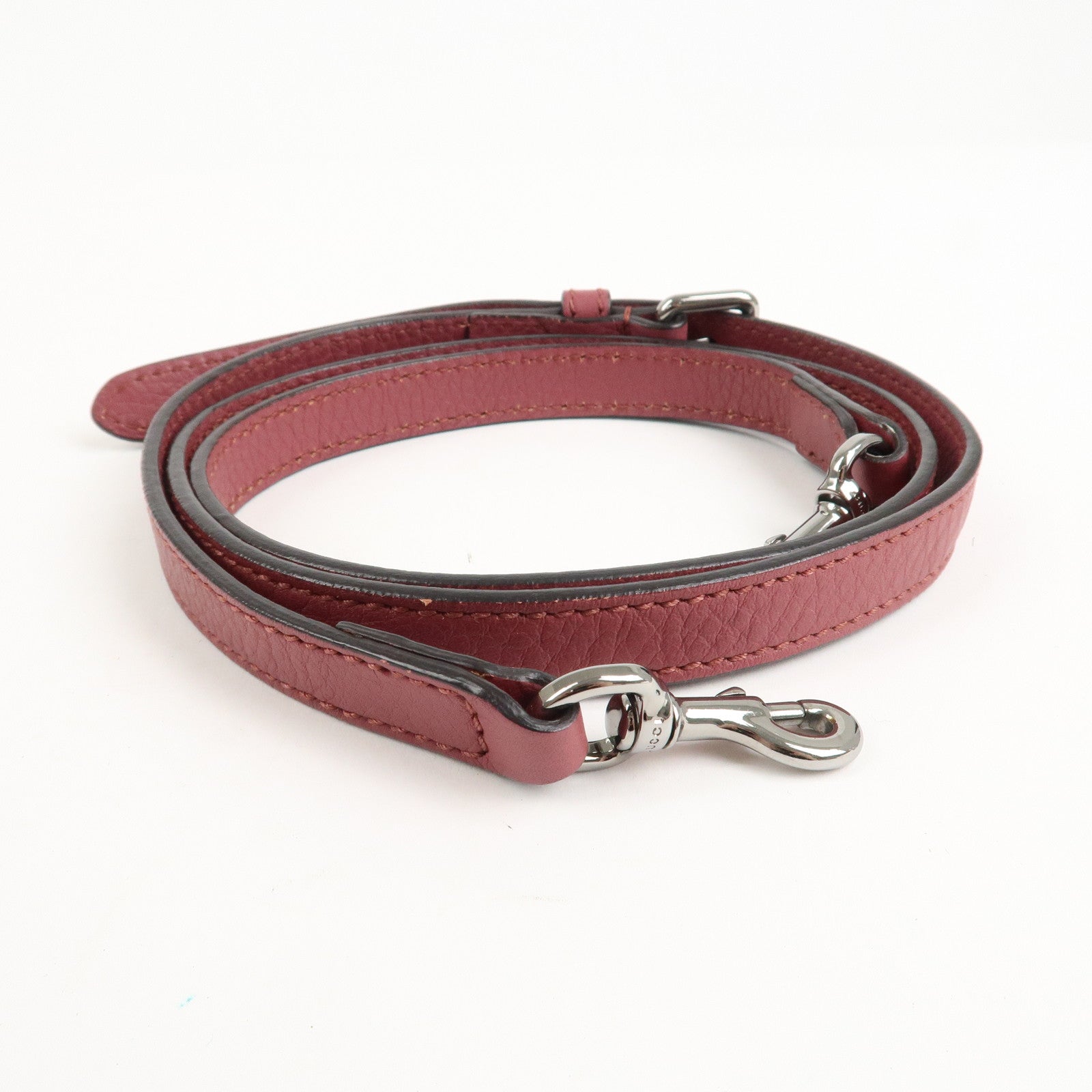 GUCCI Sherry Leather 2Way Bag Hand Bag Pink Beige 341504 Used