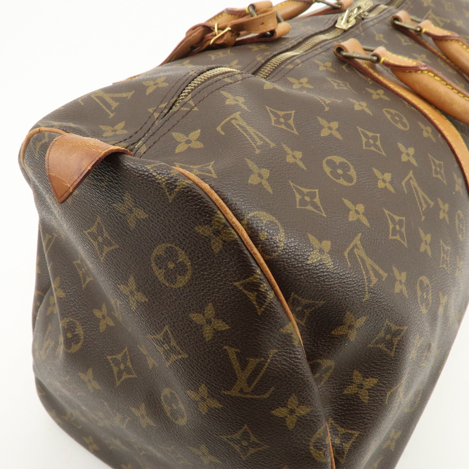 Louis Vuitton Monogram Keep All 55 Boston Bag Brown M41424