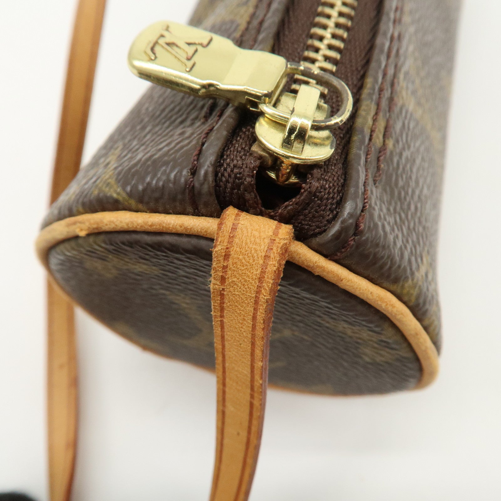 Louis Vuitton Monogram Mini Pouch for Papillon Bag New Style Brown