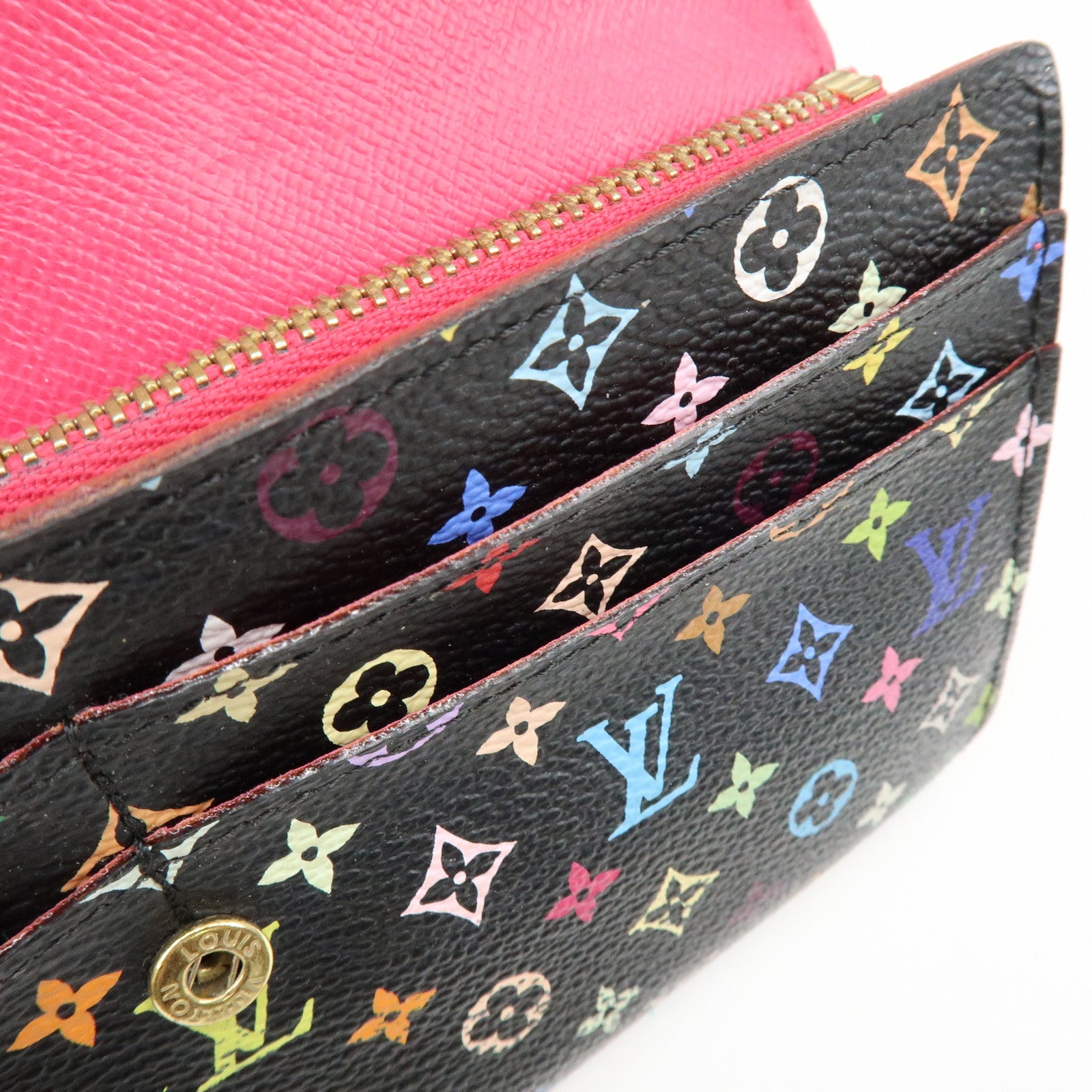 Louis Vuitton Monogram MultiColor Portefeuille Sarah Wallet M9353