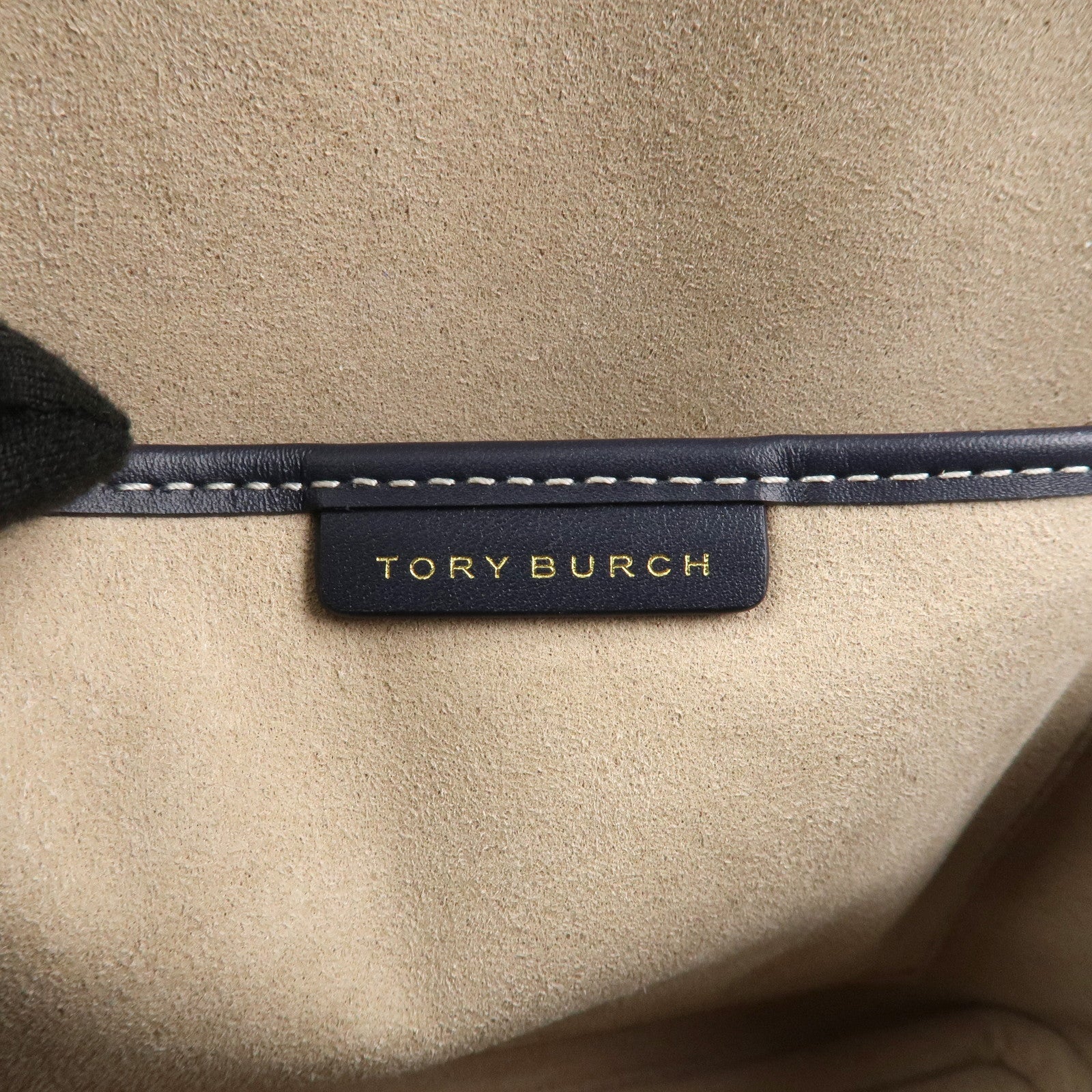 TORY BURCH Mini Swing Bag 2Way Bag Hand Shoulder Bag Navy Beige