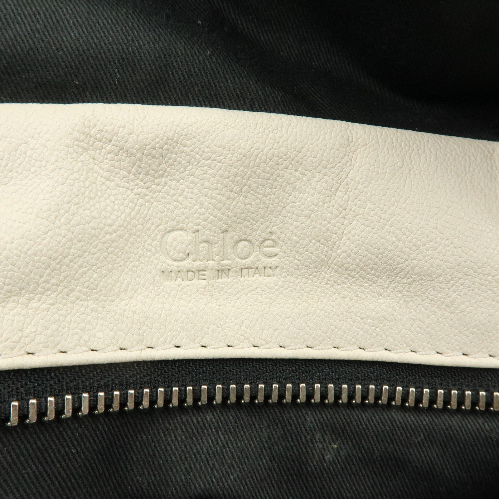 Chloe Betty Leather Shoulder Bag Satchel Bag Ivory