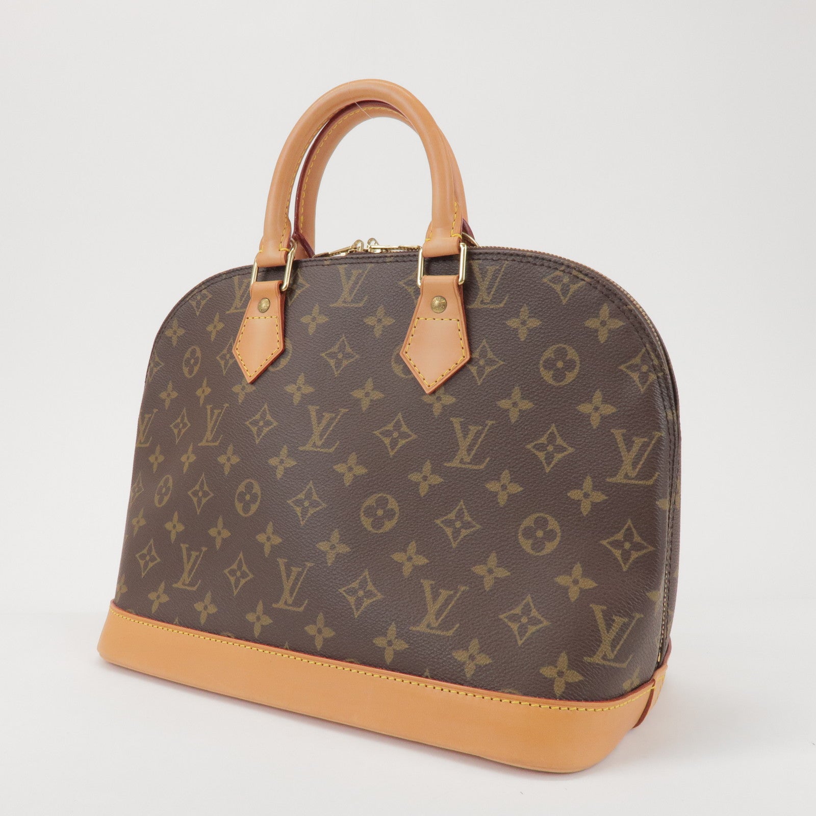 Louis Vuitton Monogram Alma Hand Bag Brown M51130