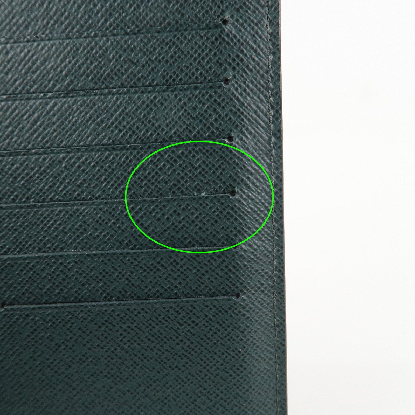 Louis Vuitton Epi Leather Long Wallet Dark Green Used