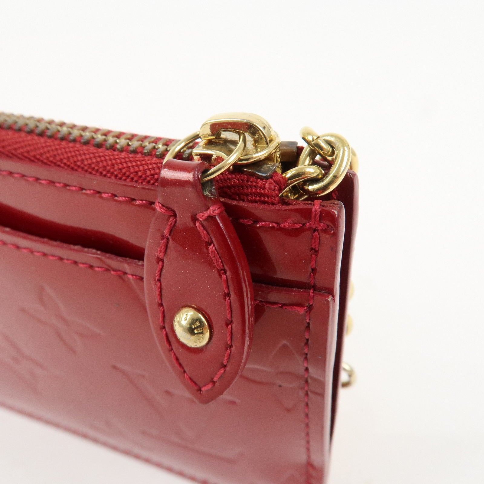 Louis Vuitton Monogram Vernis Pochette Cles NM Cerise M90214