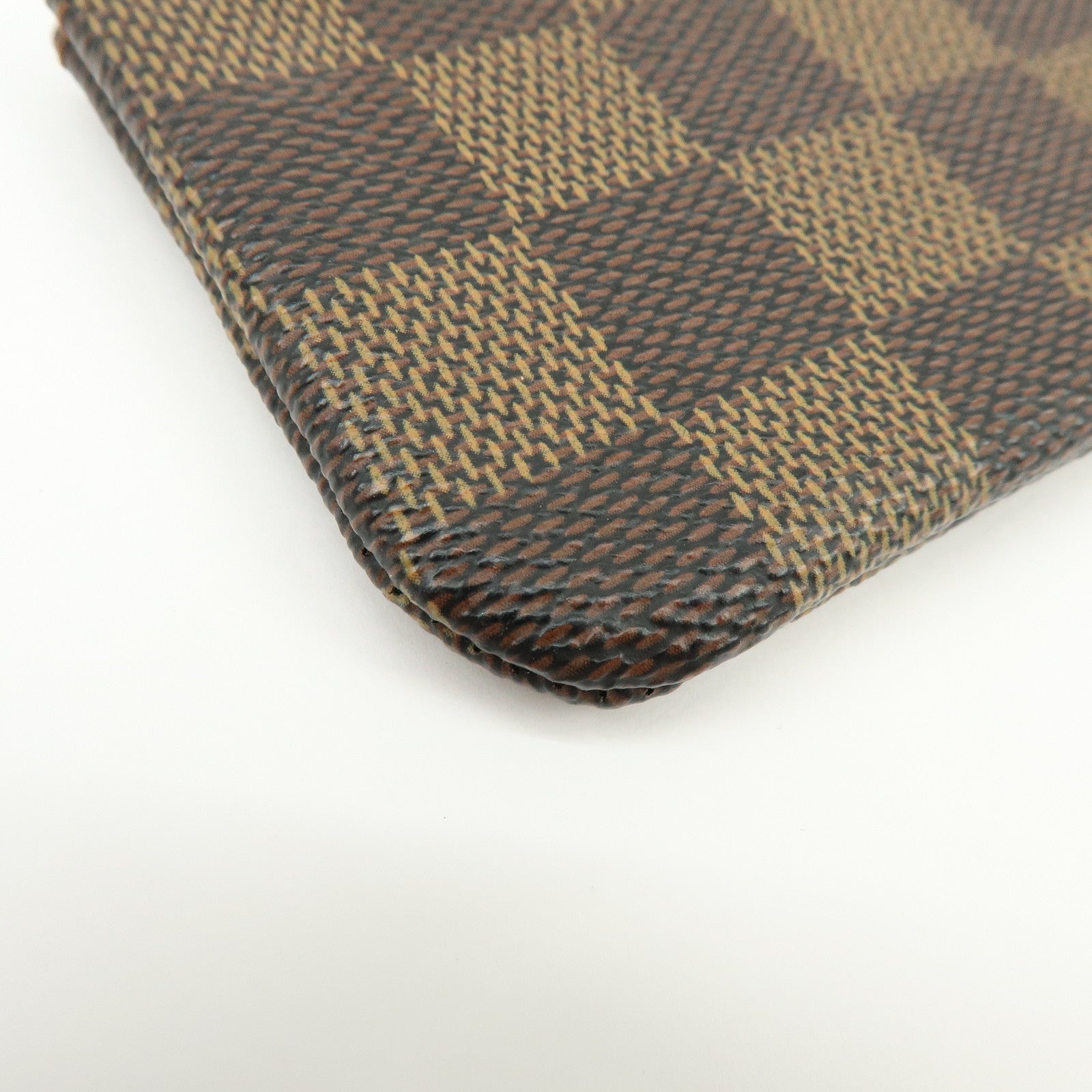 Louis Vuitton Damier Pochette Cles Coin Case Damier Ebene N62658