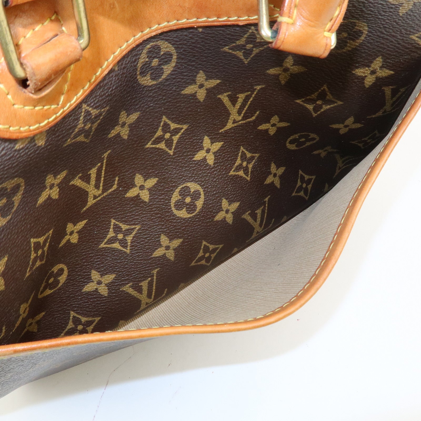 Louis Vuitton Monogram Trueville Hand Bag Brown M42228 Used