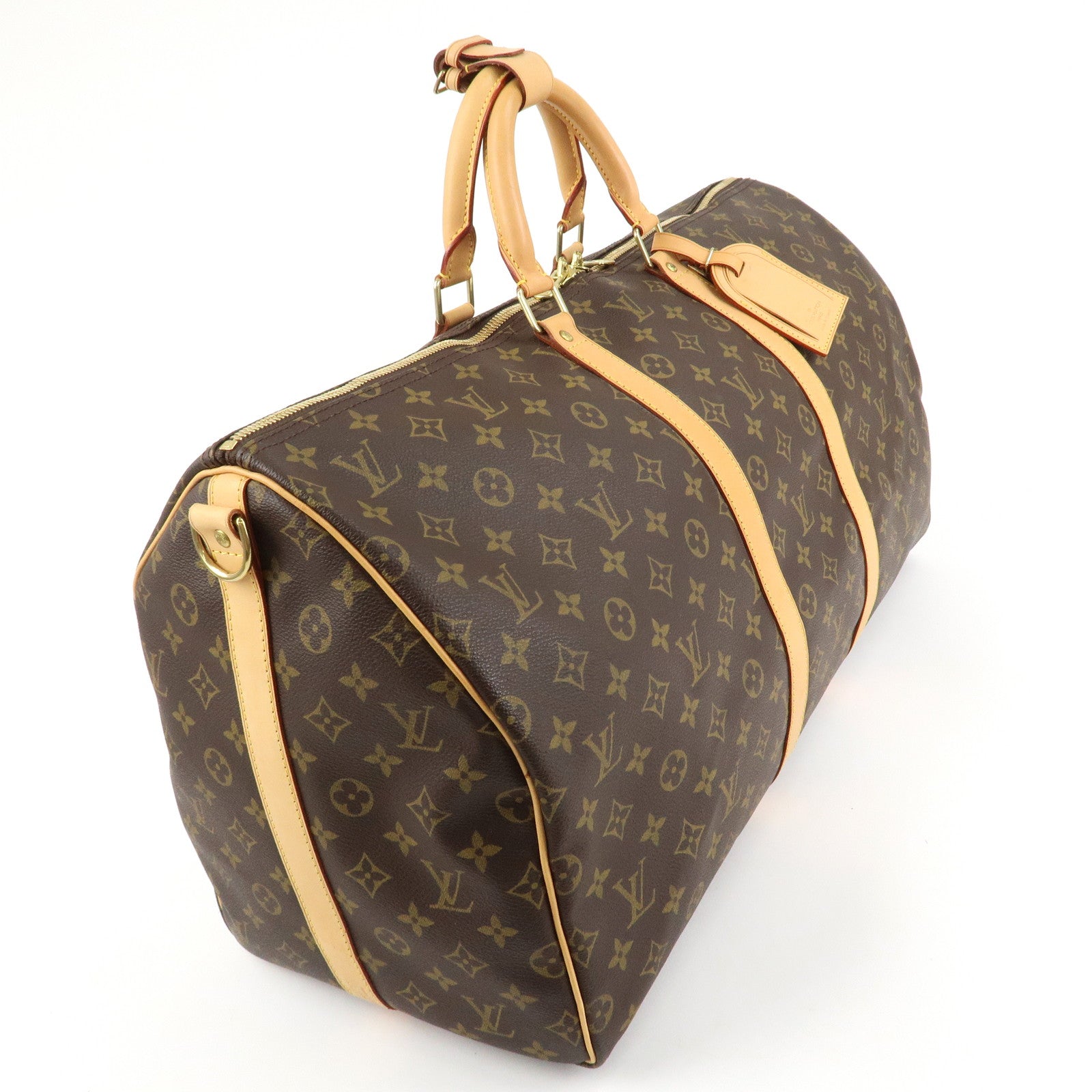 Louis Vuitton Monogram Keep All Bandouliere 55 Boston Bag M41414 Used