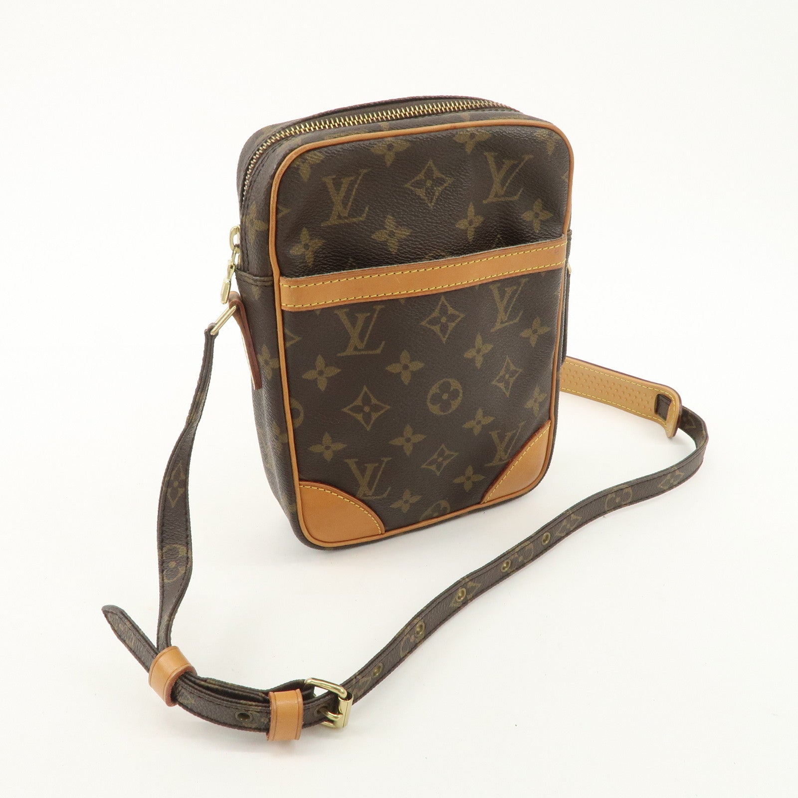 Louis Vuitton Monogram Danube Shoulder Bag Brown M45266 Used