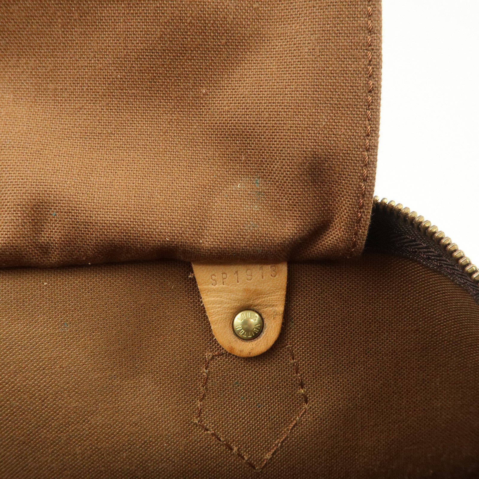 Louis Vuitton Monogram Speedy 35 Boston Bag Brown M41524