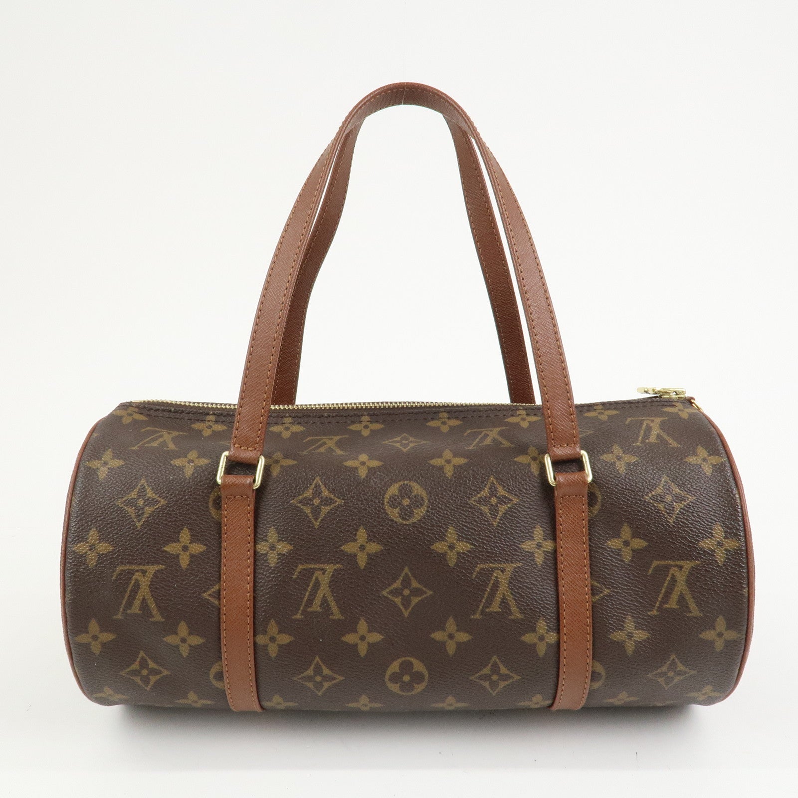 Louis Vuitton Monogram Papillon 30 Hand Bag Brown M51365