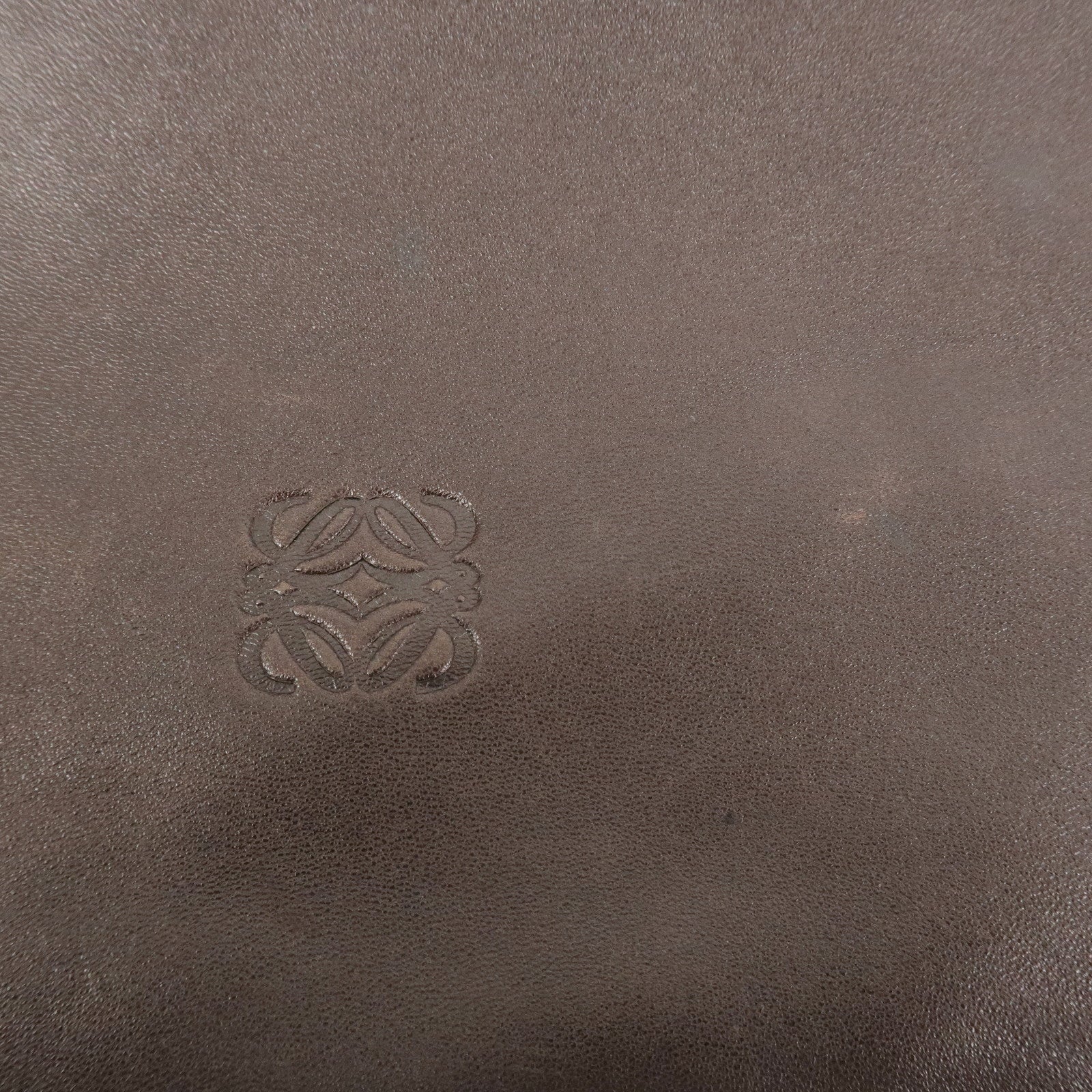 LOEWE Anagram Nappa Leather Aura Tote Bag Shoulder Bag Brown