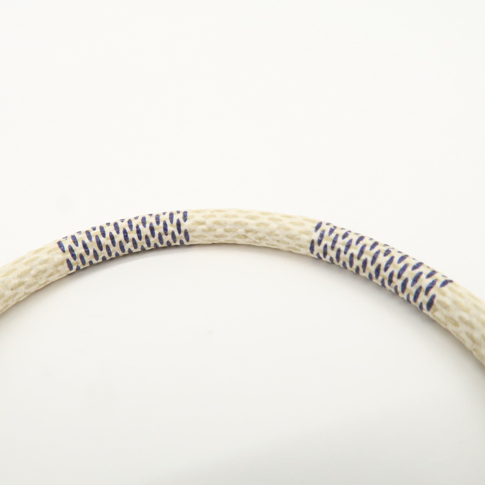 Louis Vuitton Damier Azur Canvas Keep It Bracelet Ivory M6607E