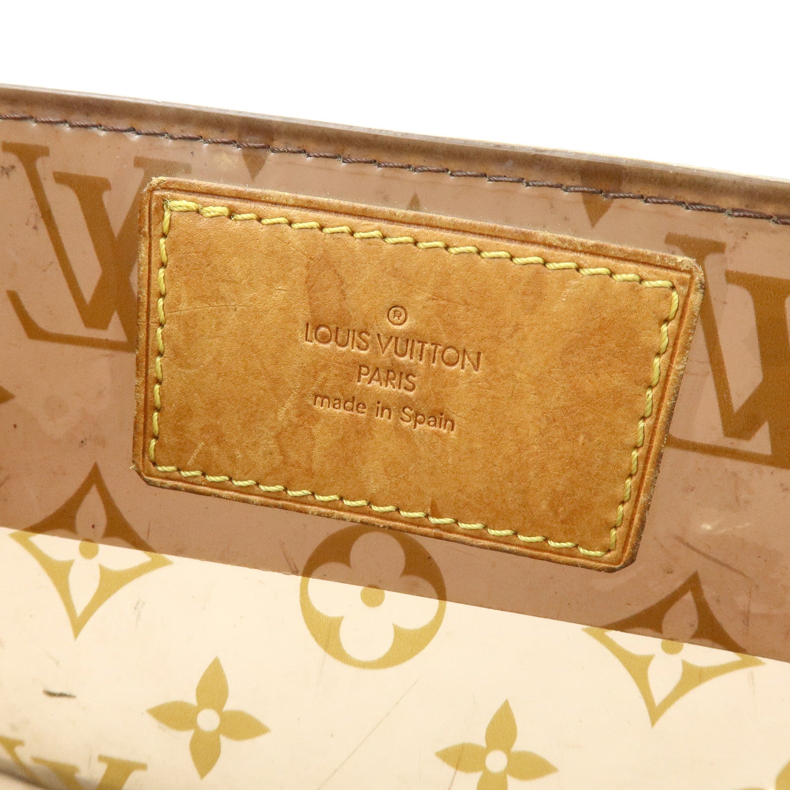 Louis Vuitton Monogram Cabas Ambre PM Tote Bag Clear Brown M92502