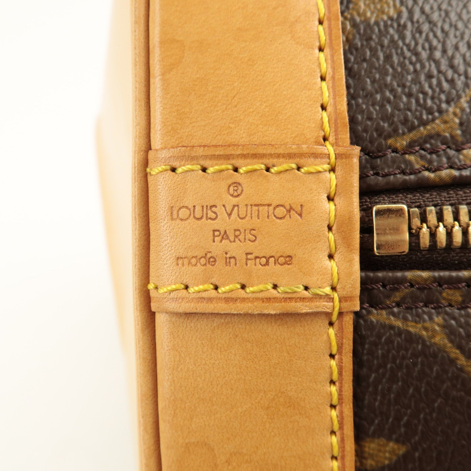 Louis Vuitton Monogram Alma Hand Bag Brown M51130 Used