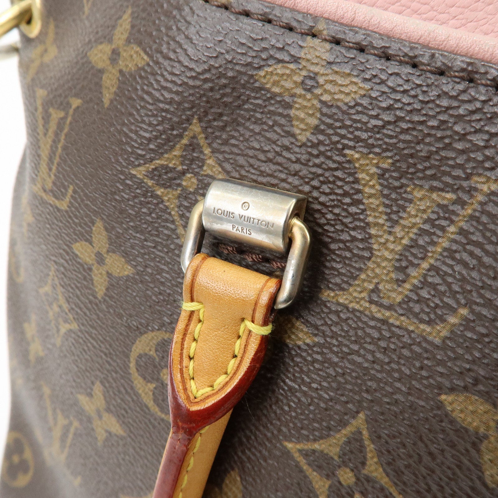 Louis Vuitton Monogram Pallas 2Way Bag Brown Rose Ballerine M40468