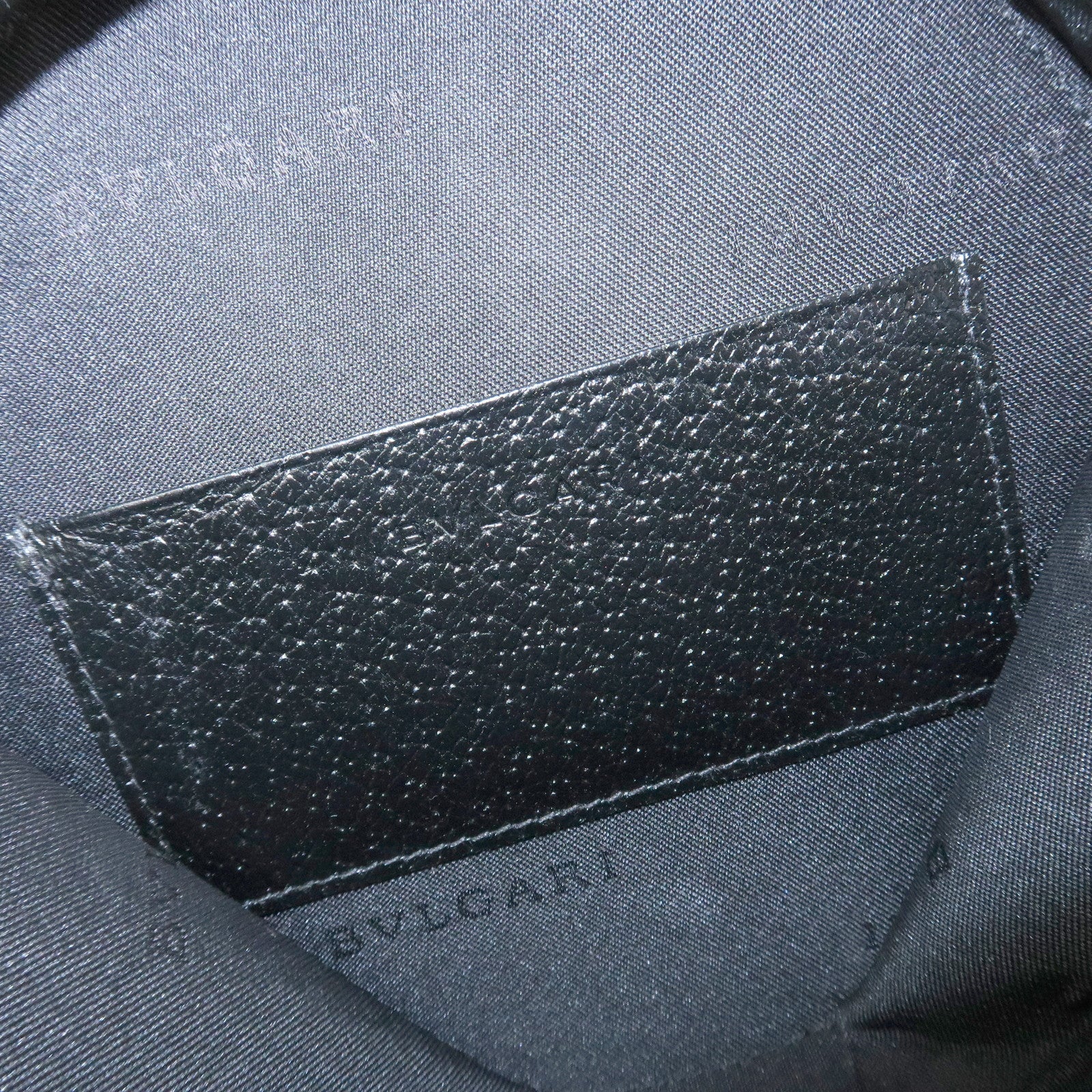 BVLGARI Logo B-Zero 1 Drum Leather Shoulder Bag Black