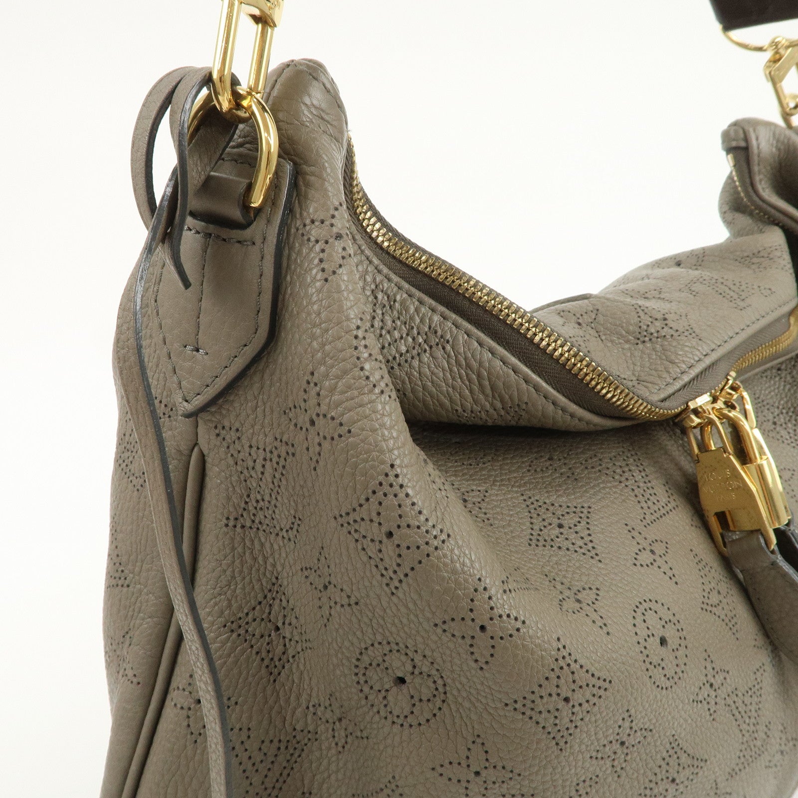 Louis Vuitton Monogram Selene MM 2Way Shoulder Bag Taupe M94213