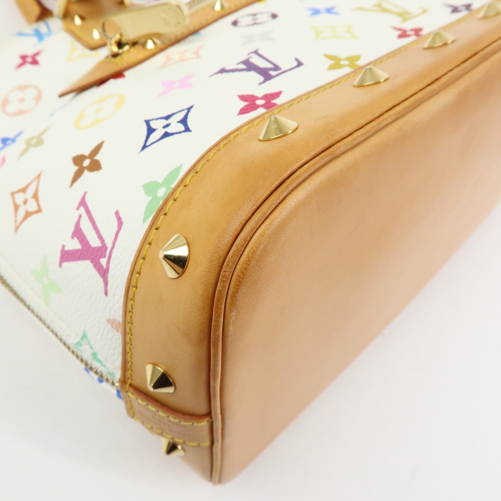 Louis Vuitton Monogram Multicolor Alma PM Hand Bag Blanc M92647
