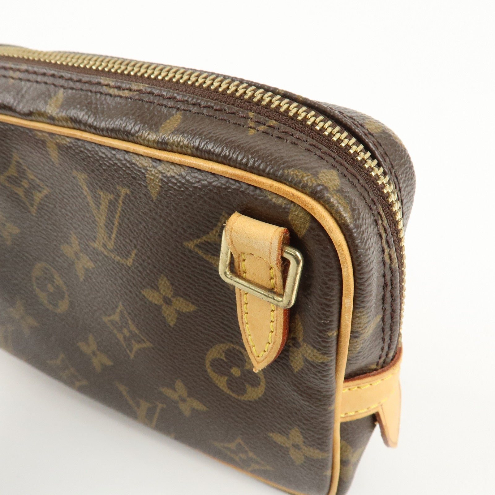 Louis Vuitton Monogram Pochette Marly Bandouliere Bag Brown M51828 Used