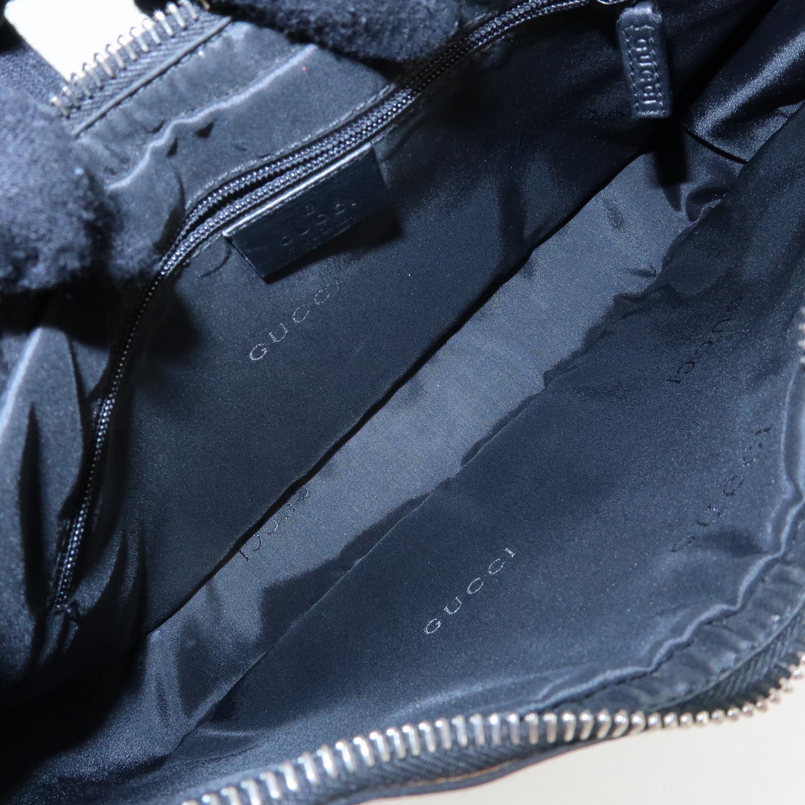 GUCCI Leather Shoulder Bag Hand Bag Black 001・3812・002122