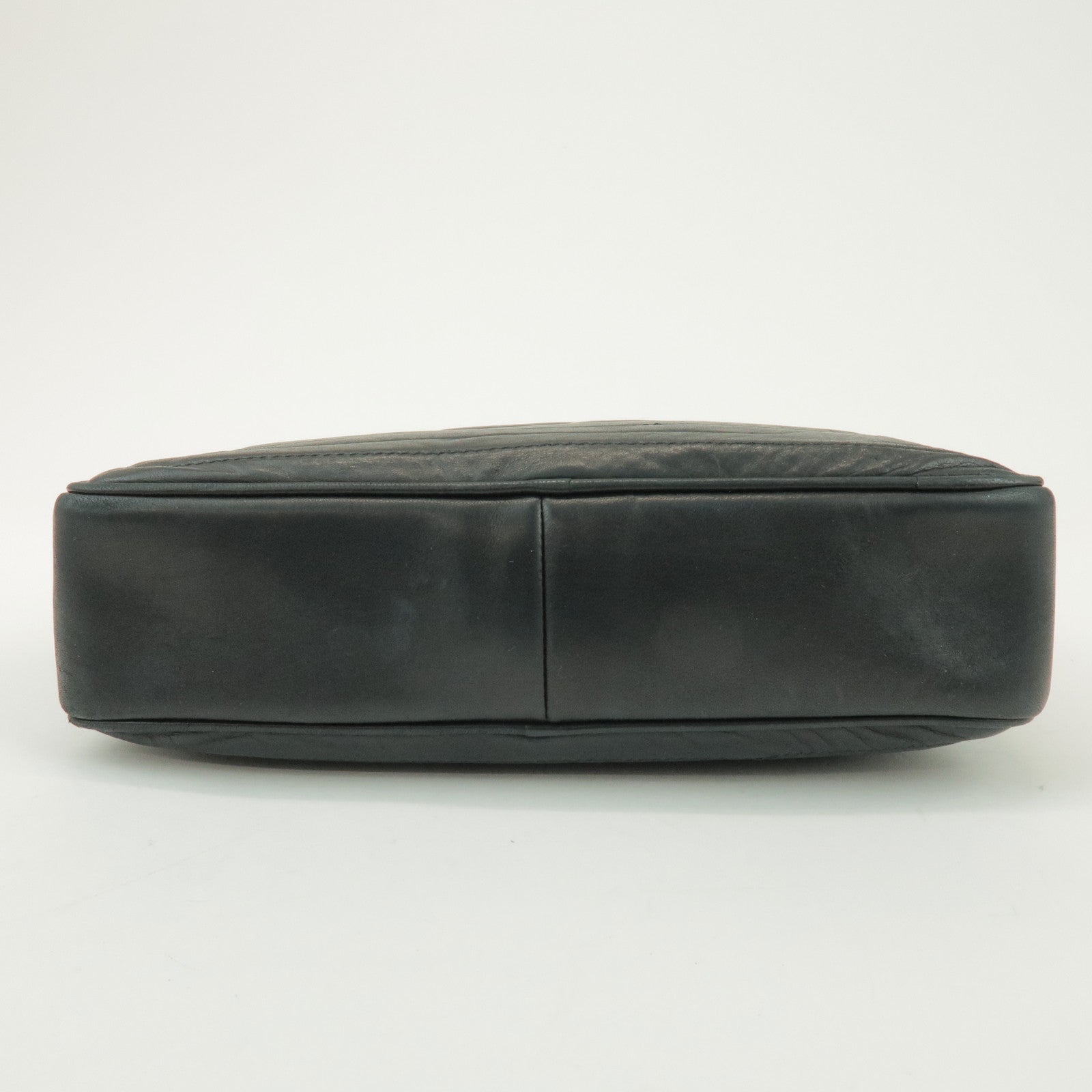 CHANEL COCO Mark Lamb Skin Chain Shoulder Bag Tassel Charm Black