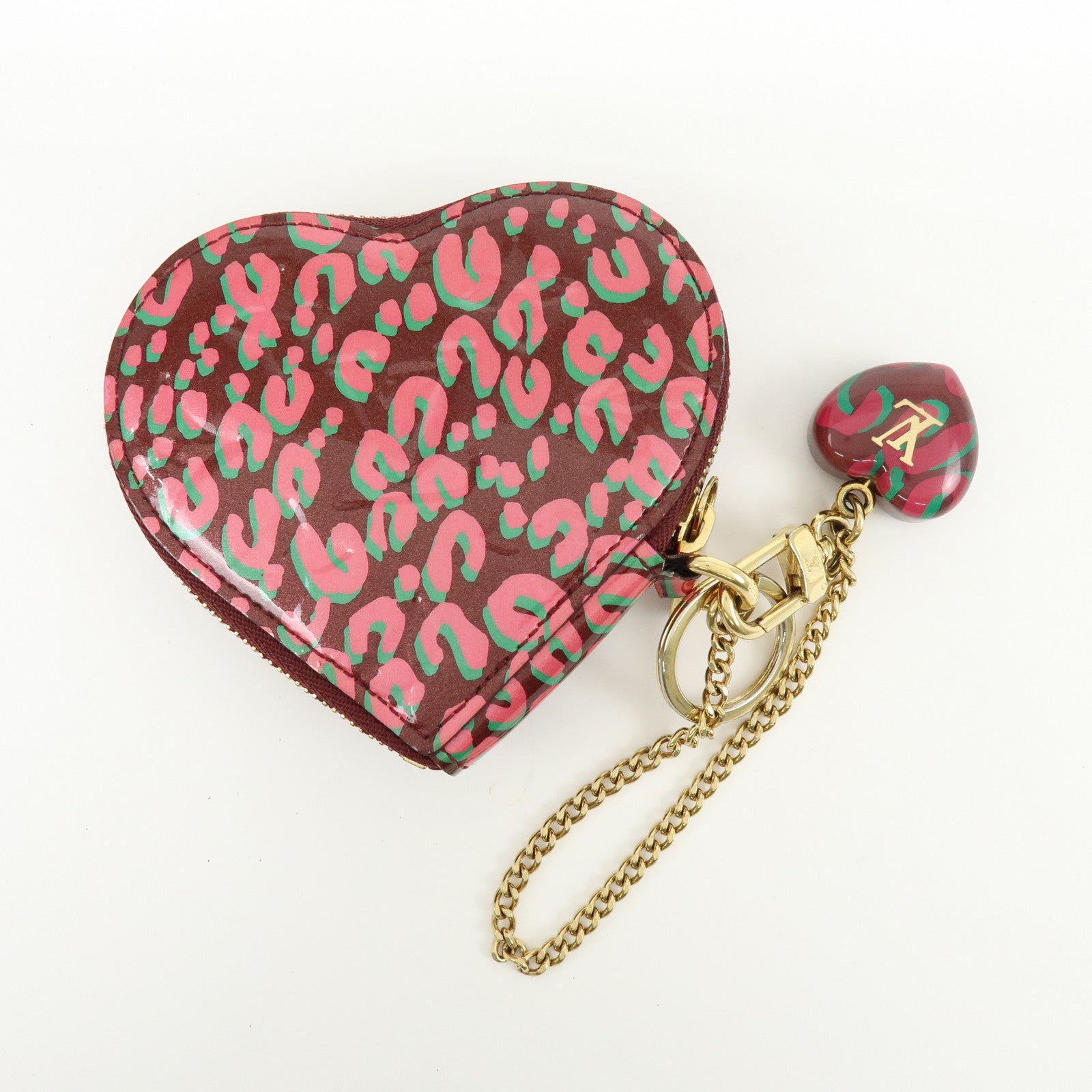 Louis Vuitton Monogram Vernis Porte Monnaie Coeur Coin Case M91474