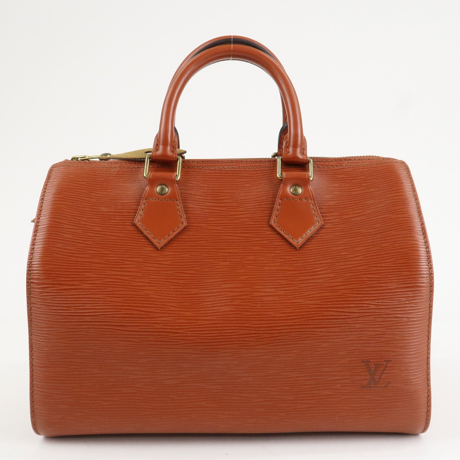 Louis Vuitton Epi Speedy 25 Hand Boston Bag Kenya Brown M43013 Used