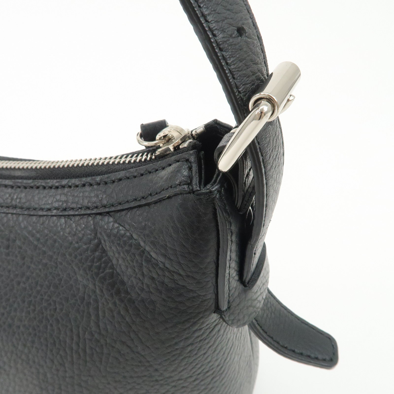 BURBERRY Leather Shoulder Bag Nova Plaid Black