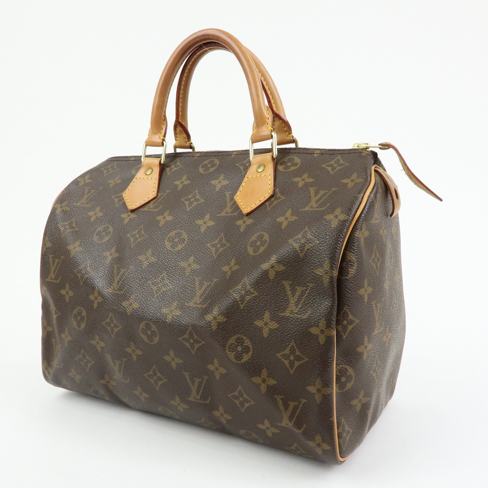 Louis Vuitton Monogram Speedy 30 Boston Bag Hand Bag Brown M41526