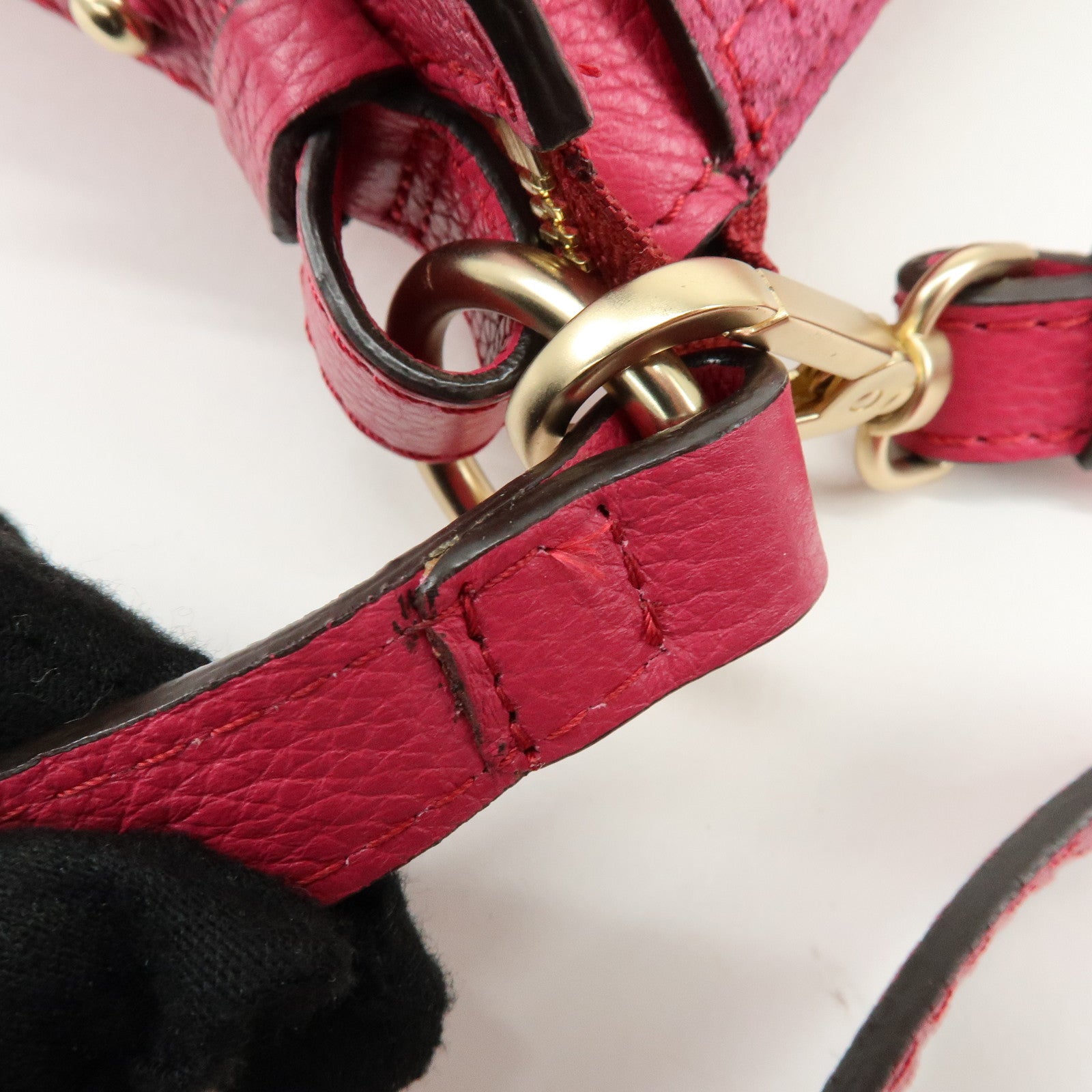 Chloe Joan Suede Leather Shoulder Bag Hand Bag Pink