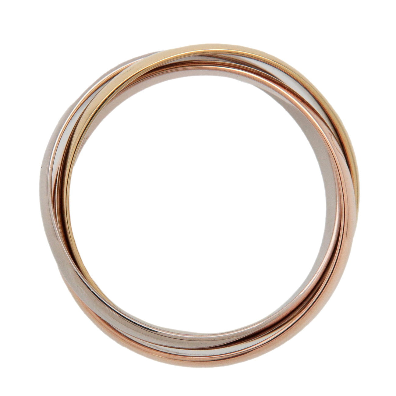 Cartier Trinity Ring SM K18 750YG/WG/PG #46 US4 EU46 HK8