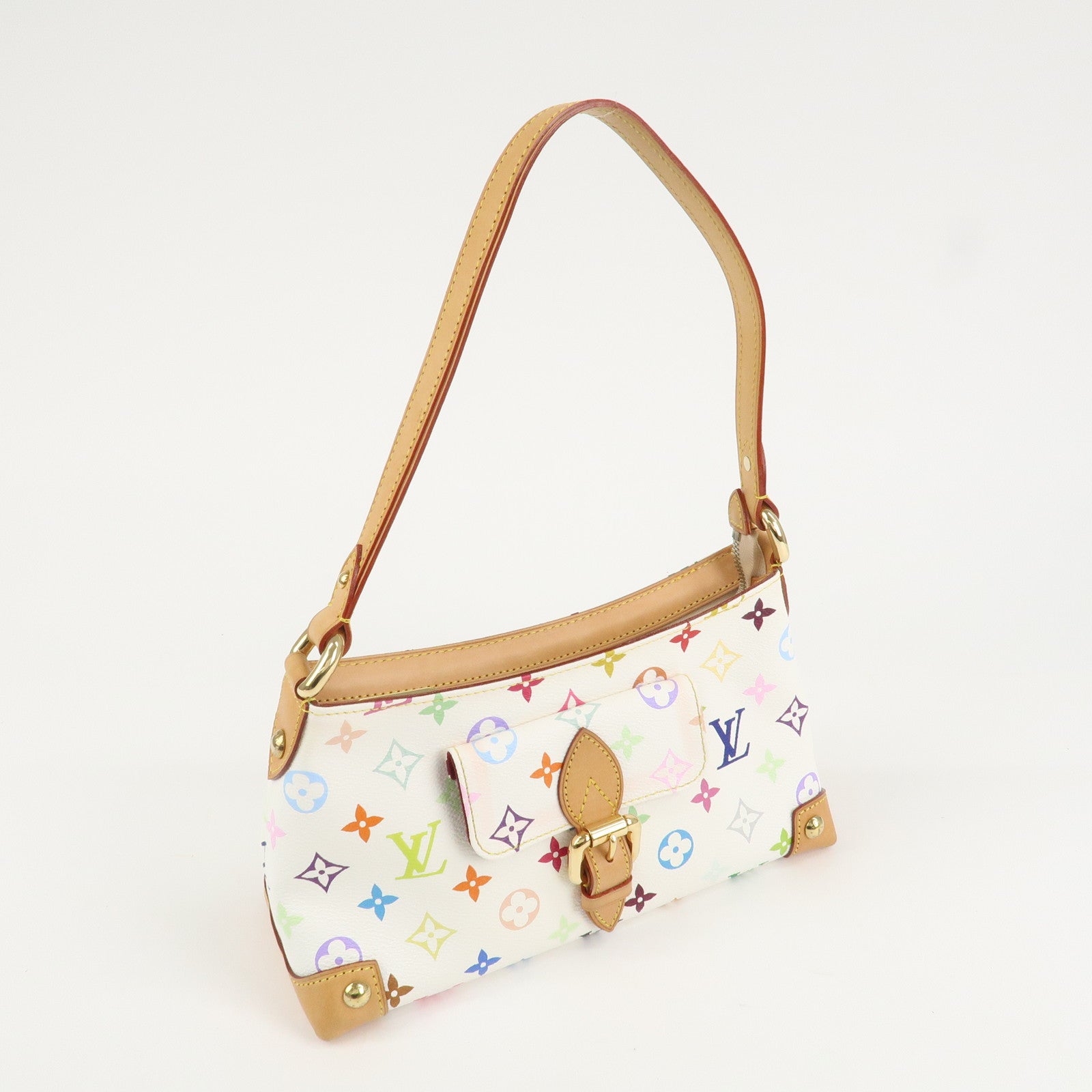 Louis Vuitton Monogram Multicolor Eliza Shoulder Bag Blanc M40098 Used