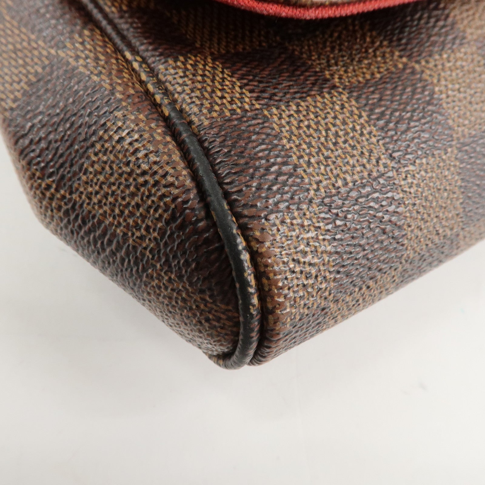 Louis Vuitton Damier Favorite MM Canvas Leather Shoulder Bag FL4126 Used