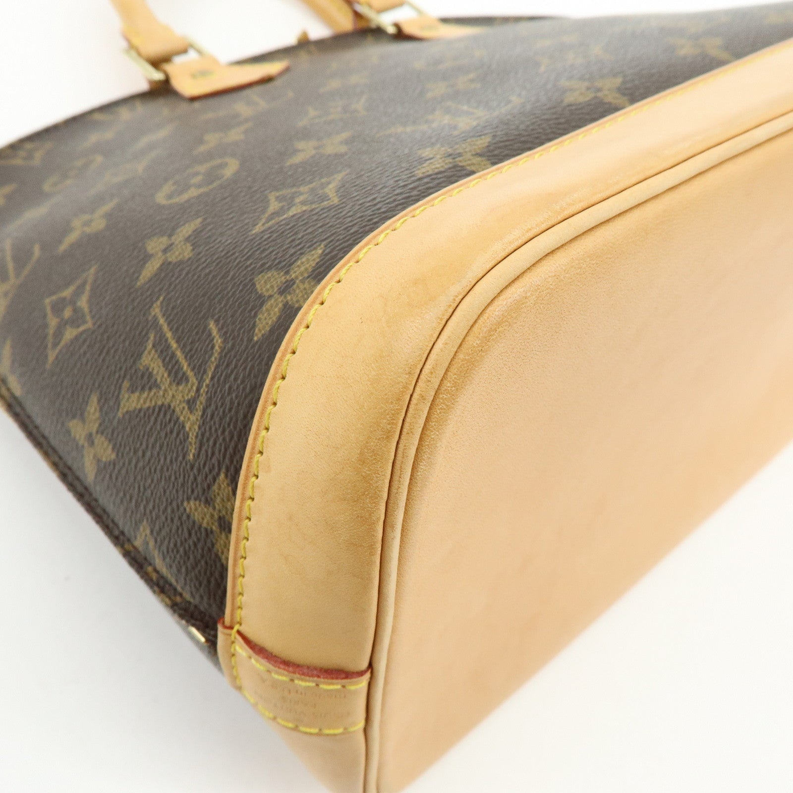 Louis Vuitton Monogram Canvas Alma Hand Bag Brown M51130