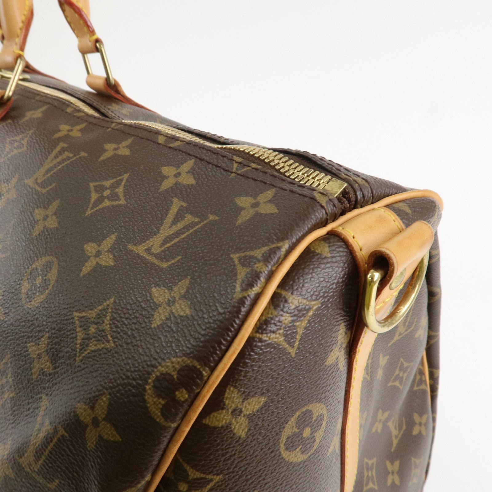Louis Vuitton Monogram Keep All Bandouliere 55 Bag Brown M41414 Used