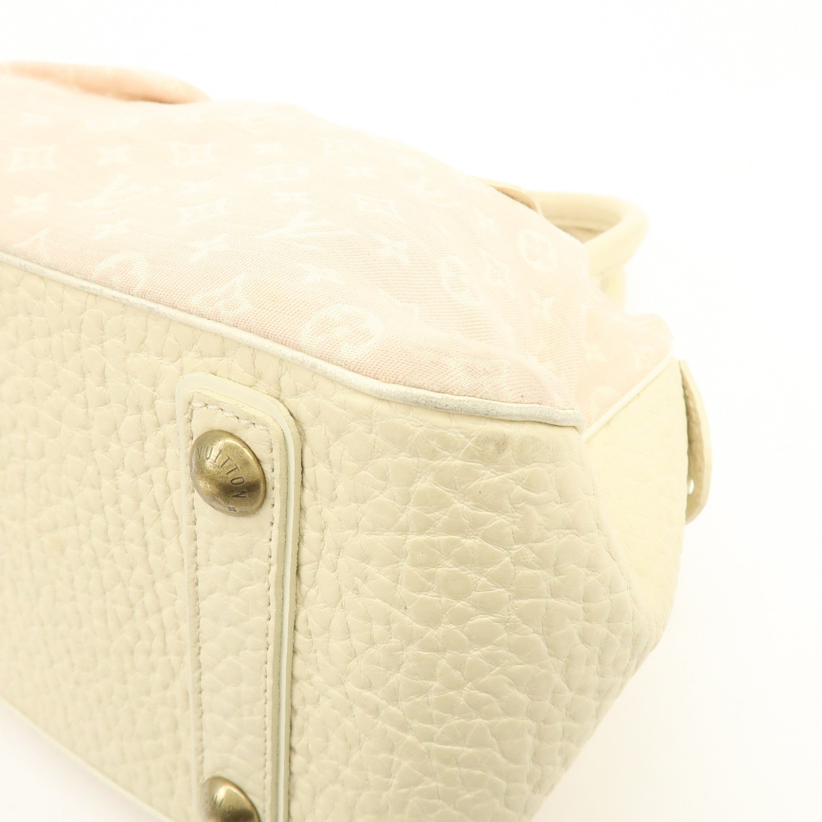 Louis Vuitton Monogram Mini Lin Trapes PM Hand Bag Rose M40062