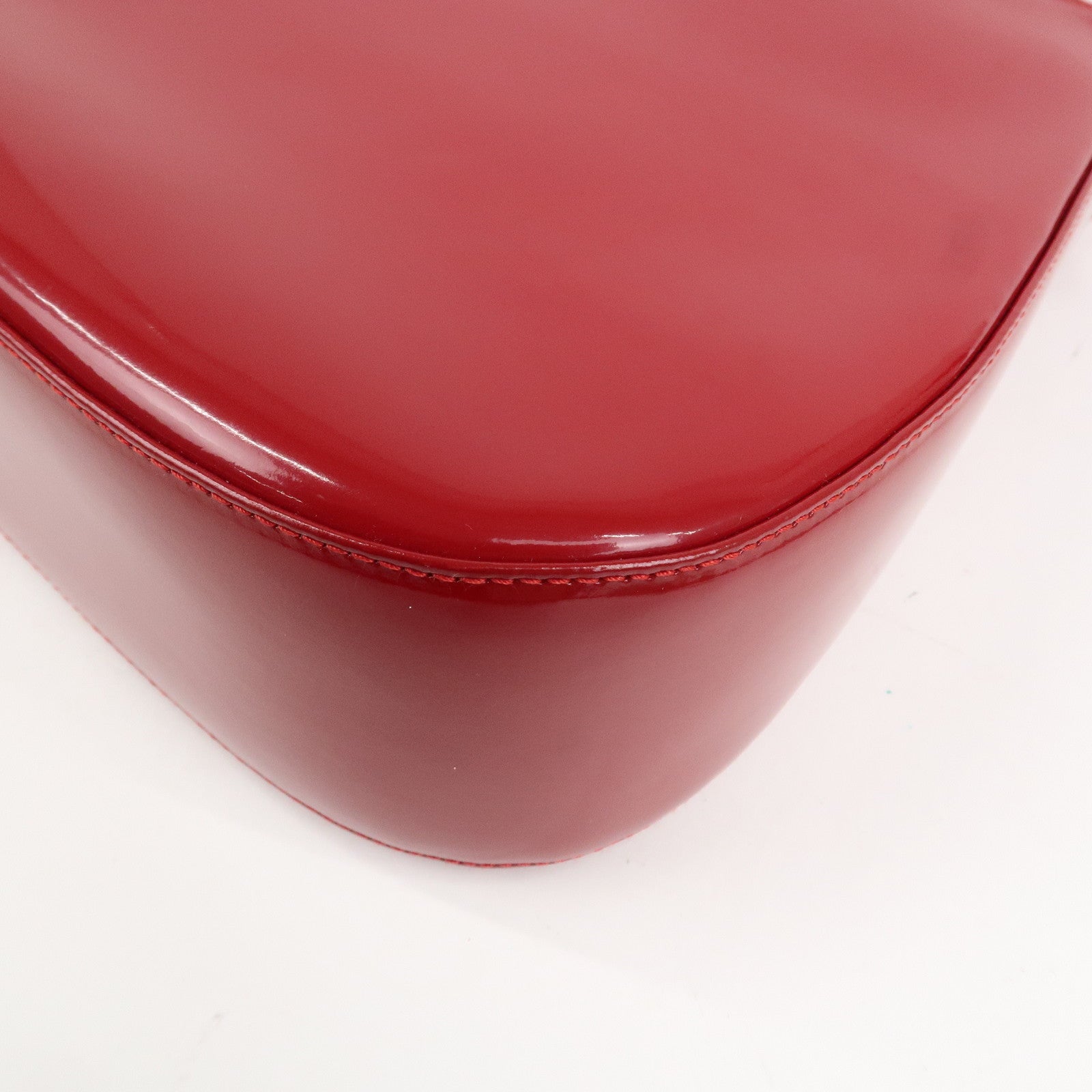 Christian Dior Cannage Patent Leather One Shoulder Bag Red