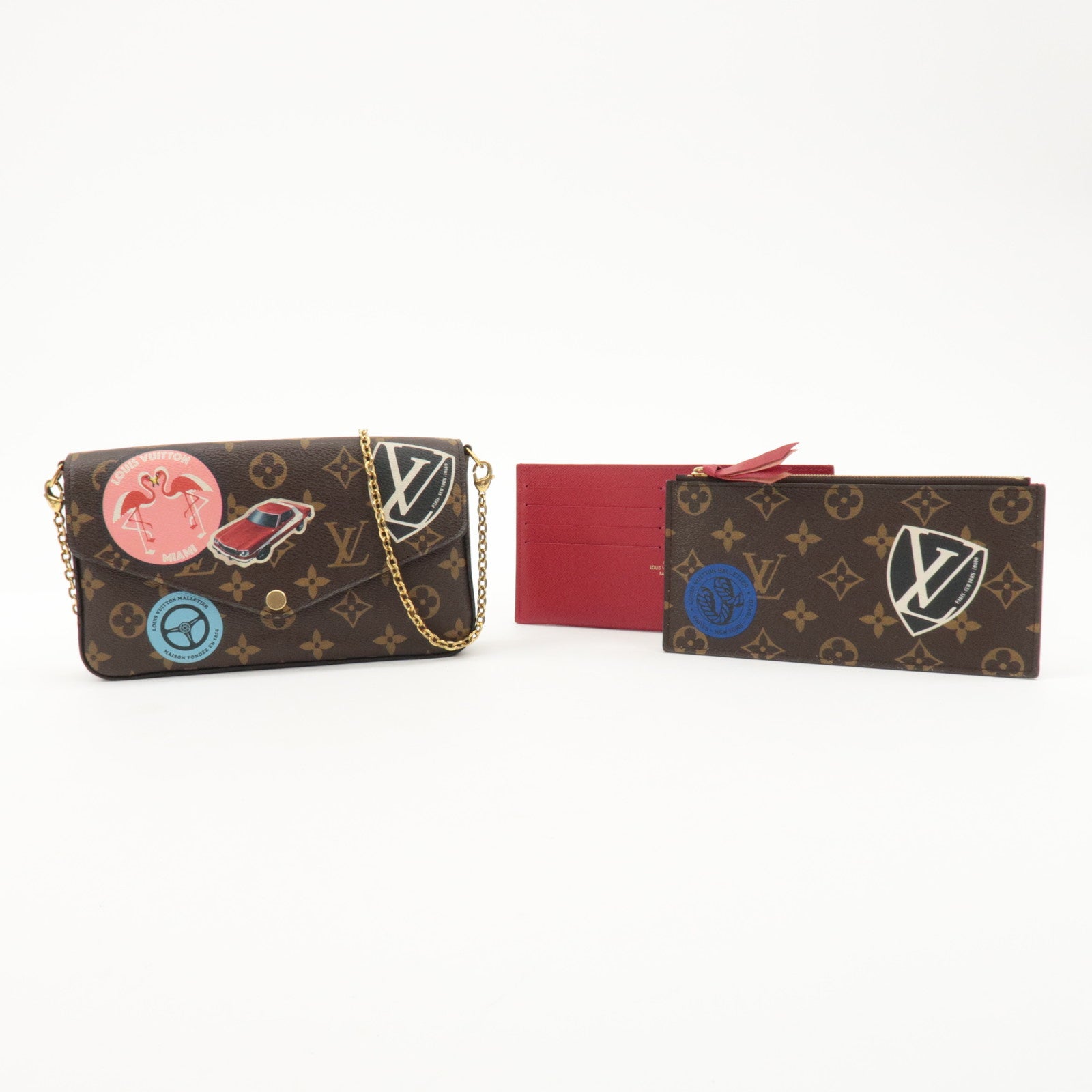 Louis Vuitton Monogram Pochette Félicie My World Tour Brown M62145 Used