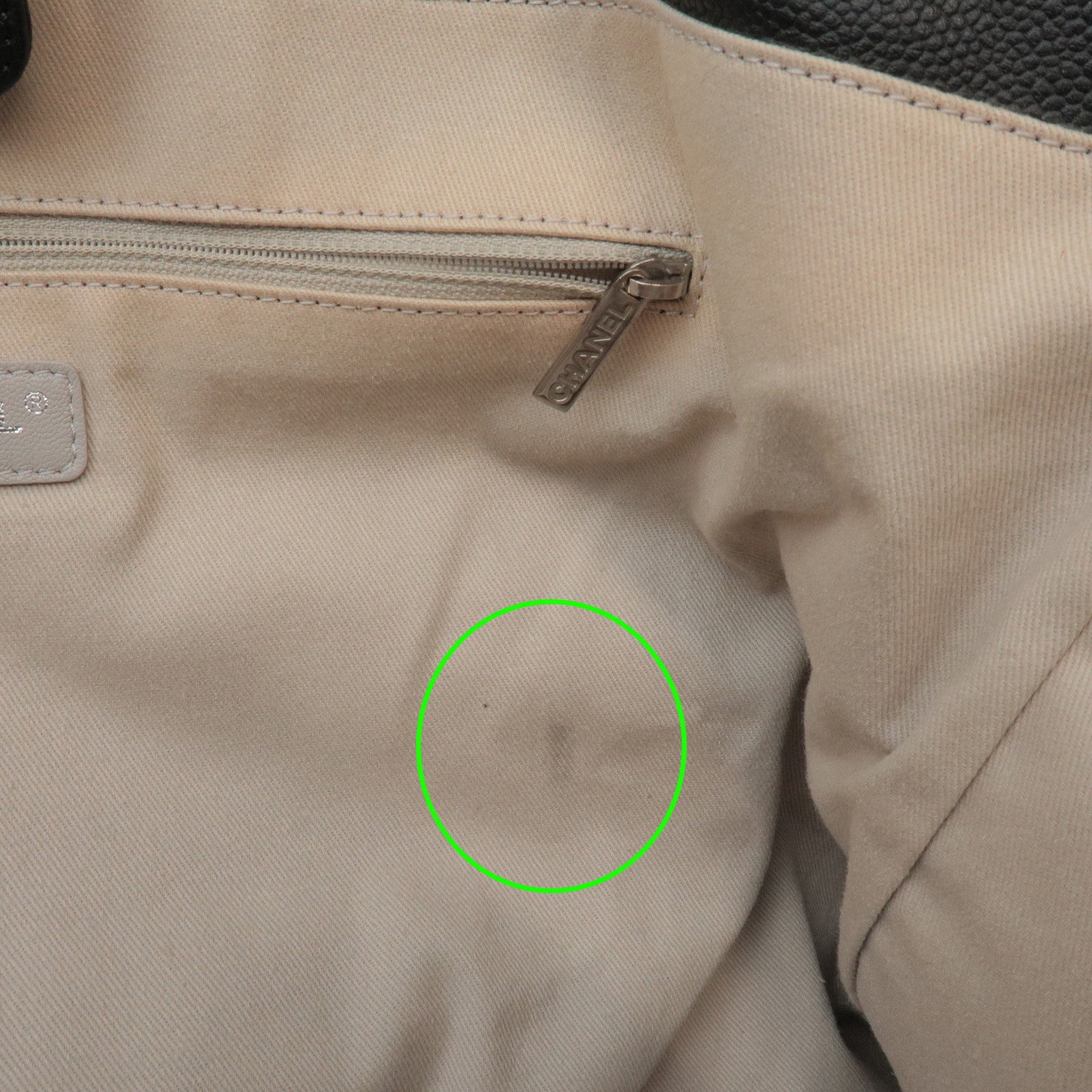 CHANEL Deauville Large Leather Tote Bag Shoulder Bag Black