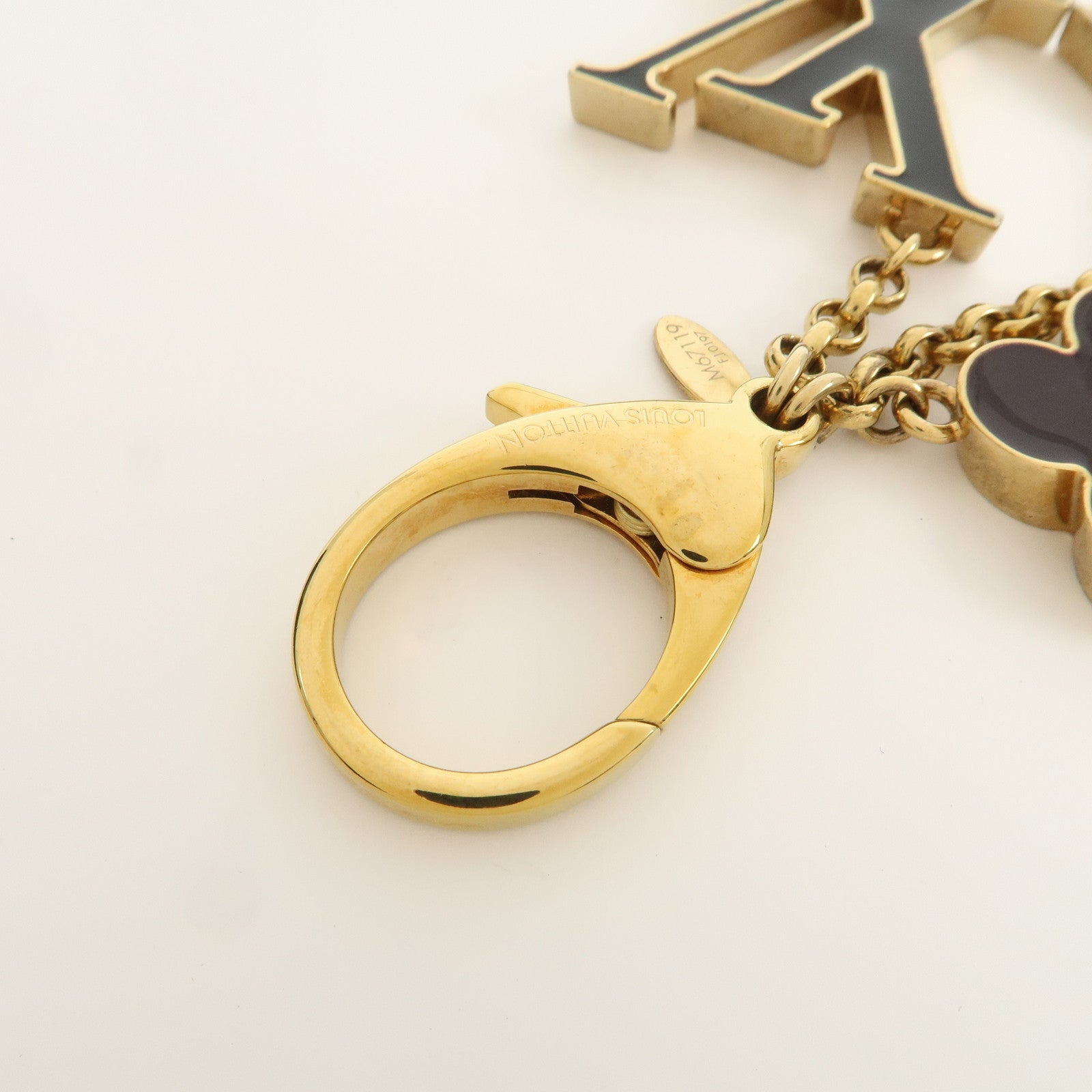 Louis Vuitton Fleur de Monogram Key Chain Bag Charm M67119