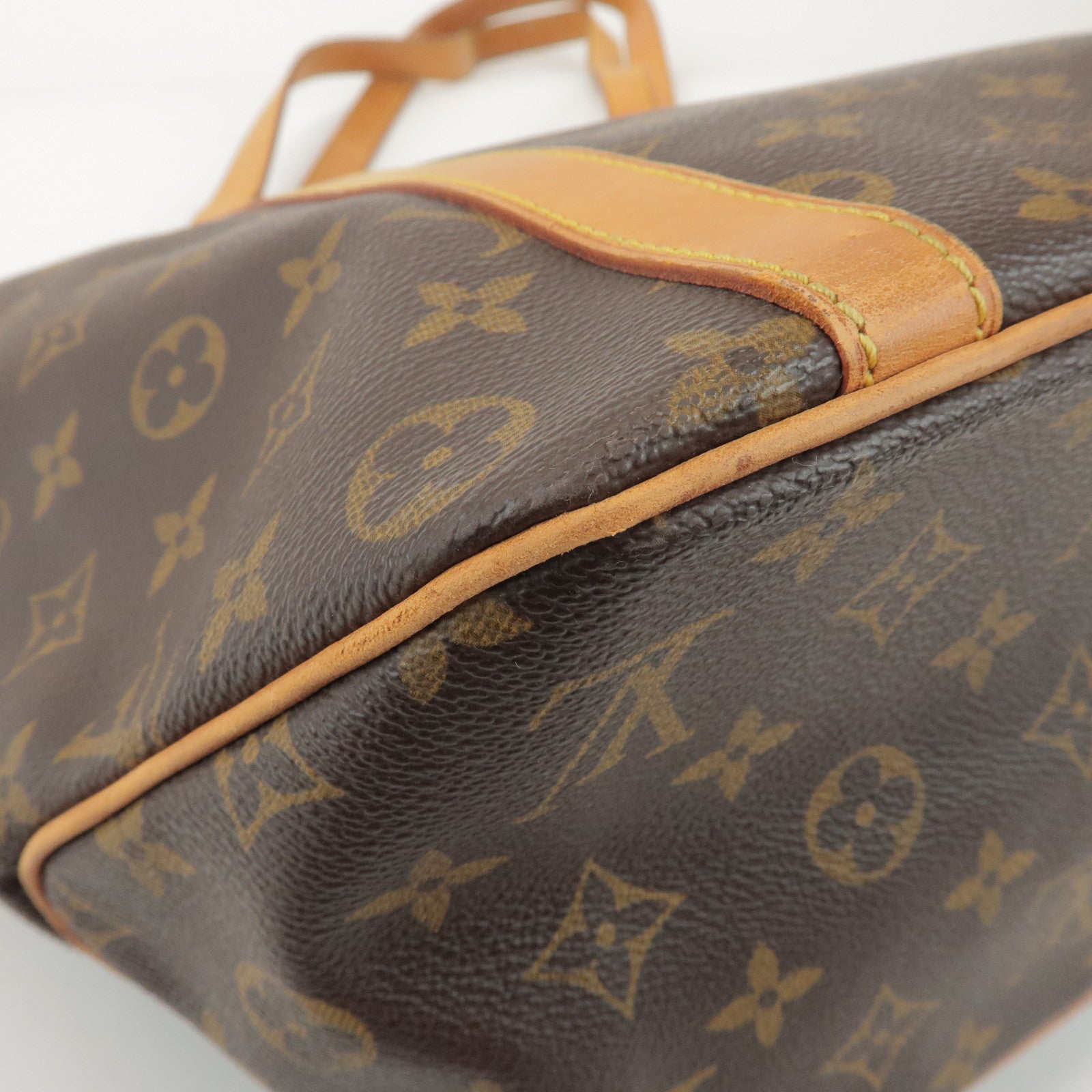 Louis Vuitton Monogram Sac Shopping Shoulder Bag Brown M51108