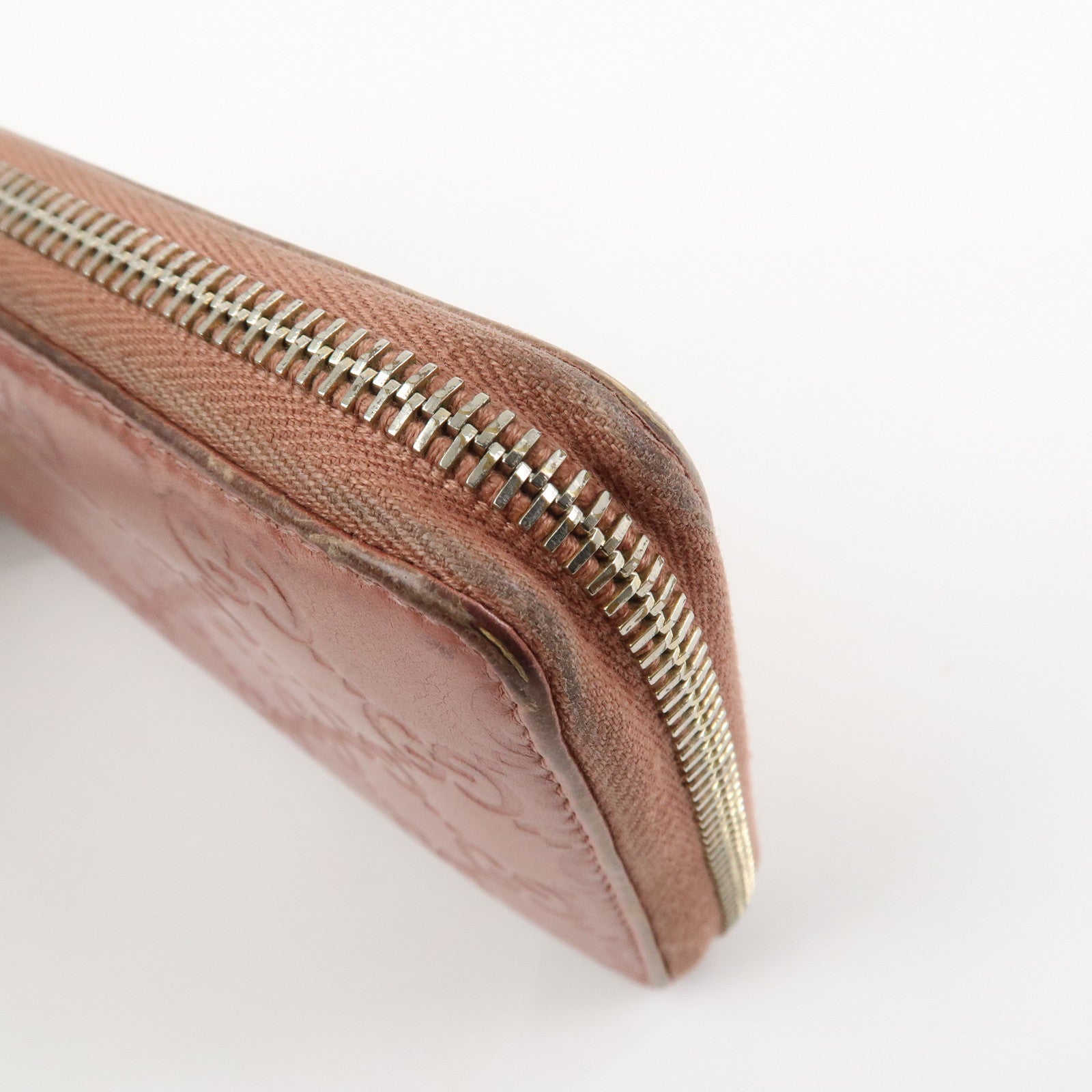 GUCCI Set of 3 Wallet GG Supreme Guccissima Leather Pink Beige