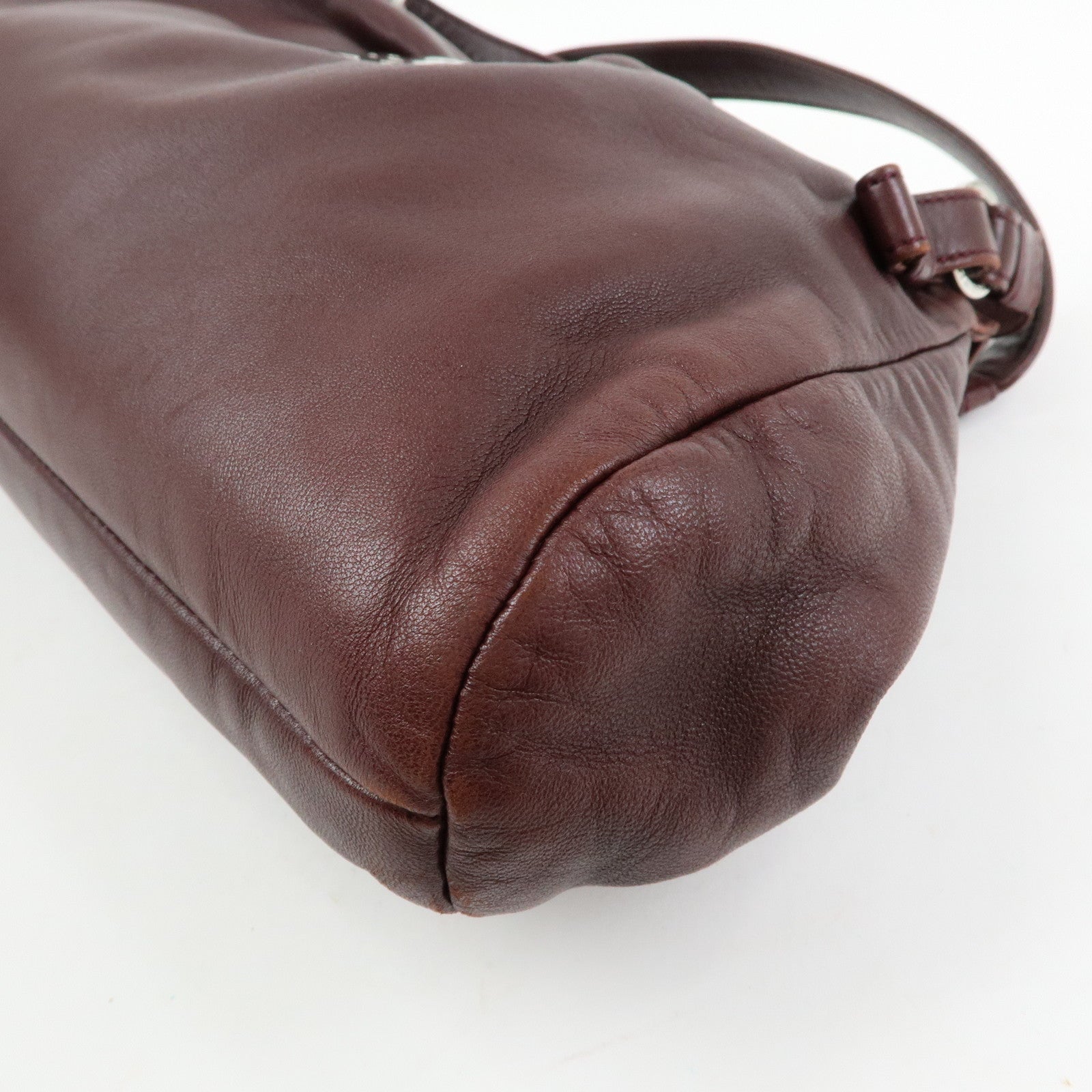 LOEWE Anagram Nappa Leather Hand Bag Shoulder Bag Bordeaux Brown