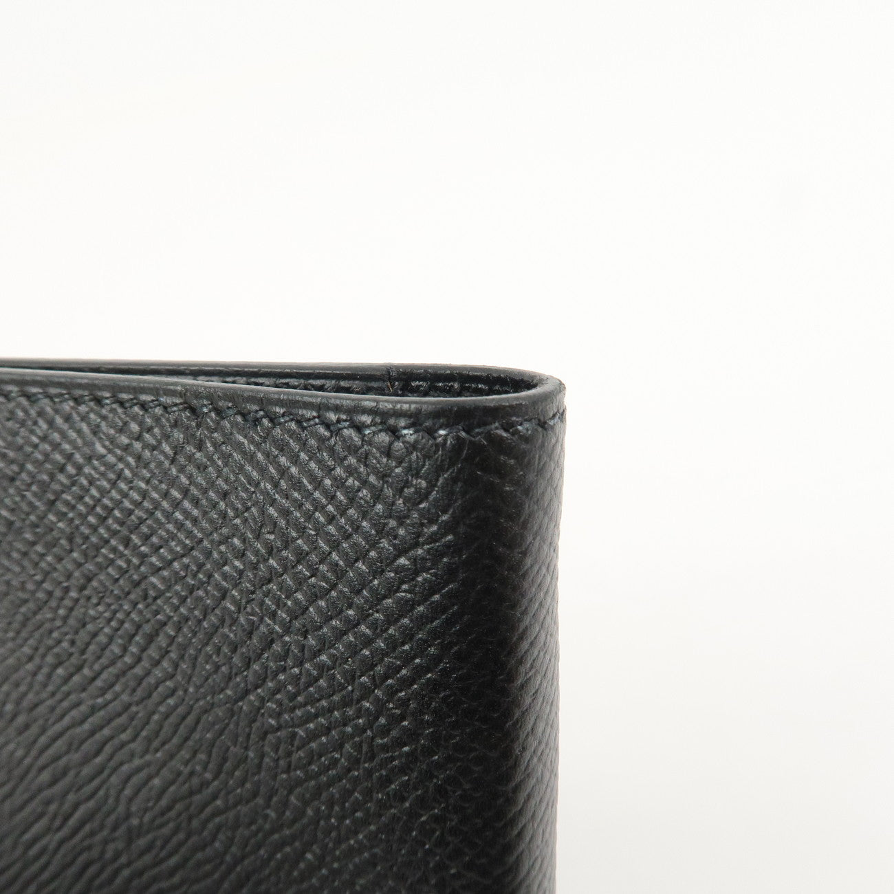HERMES Epsom Leather Vision Agenda Planner Cover □B Stamped Black