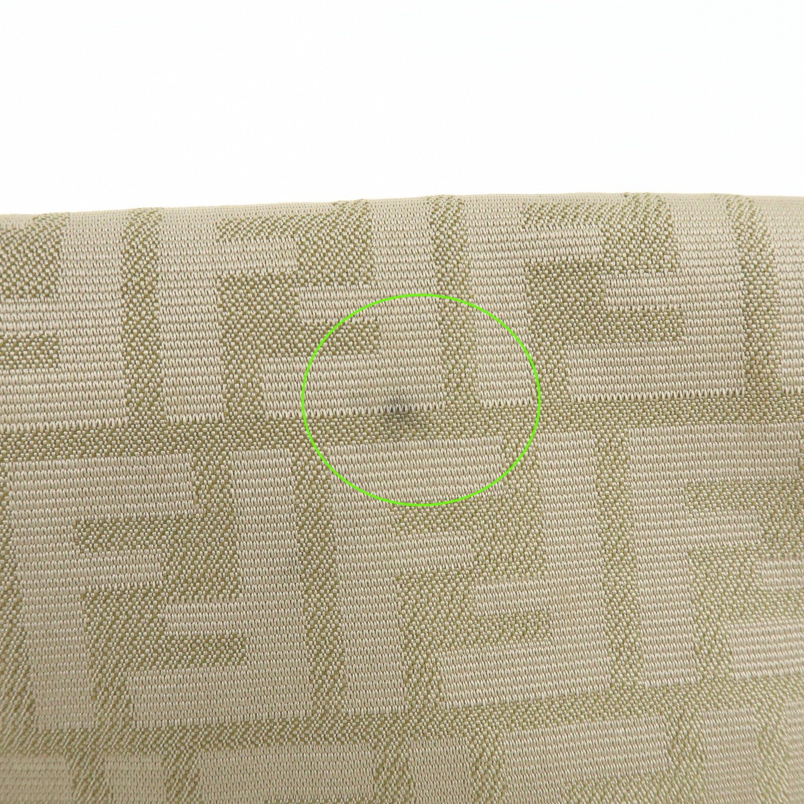 FENDI Zucca Canvas Leather Hand Bag Beige 8BR180