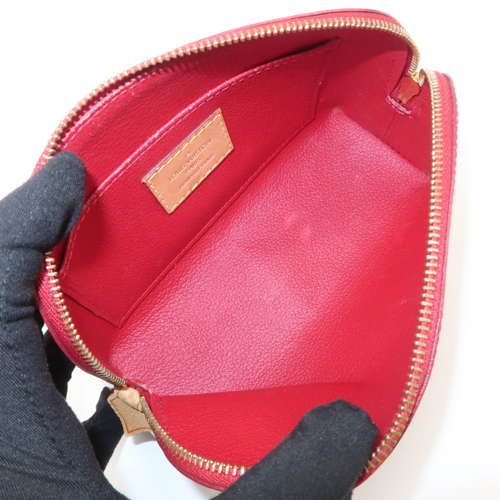 Louis Vuitton Monogram Vernis Pochette Cosmetic Pouch M91496