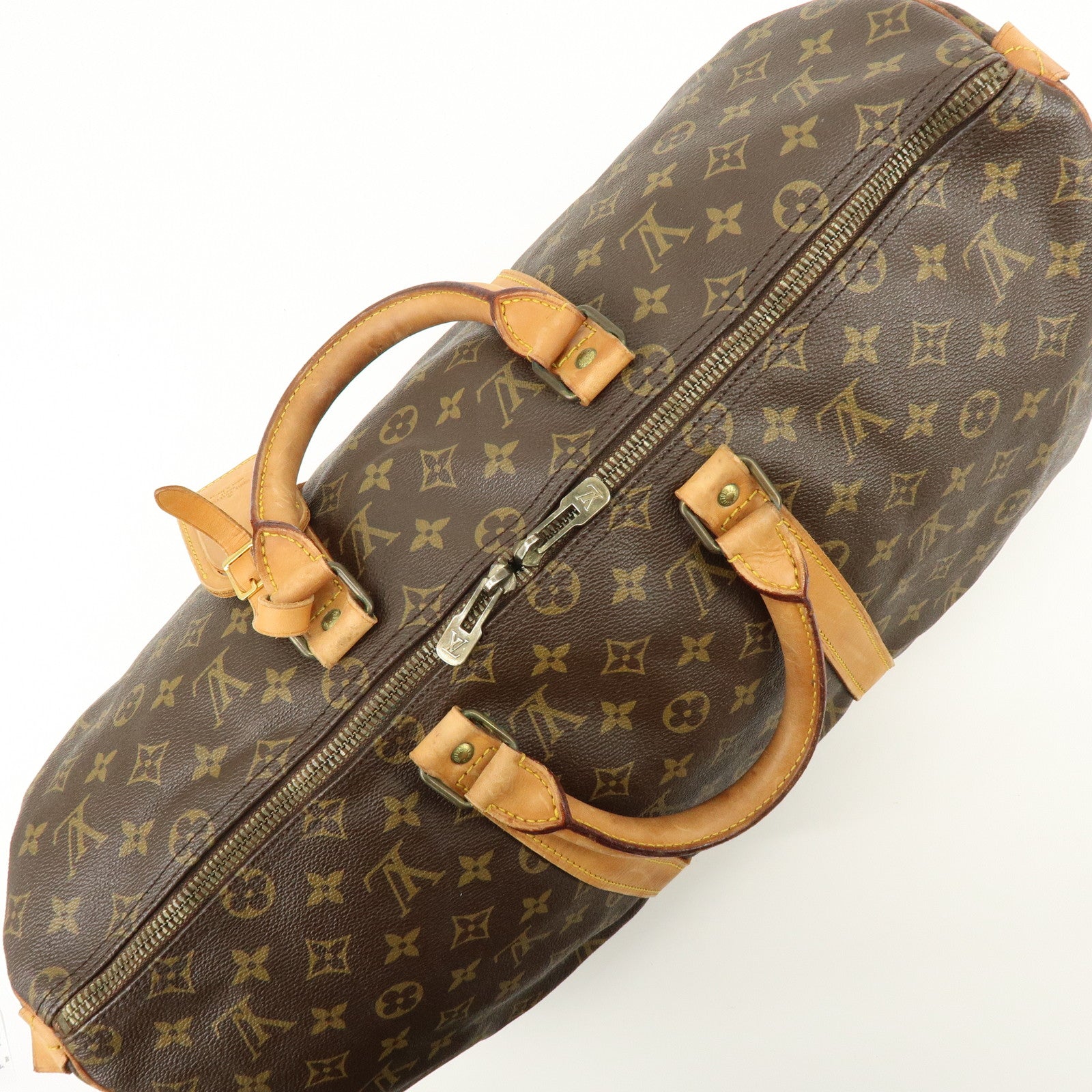 Louis Vuitton Monogram Keep All 50 Boston Bag Brown M41426