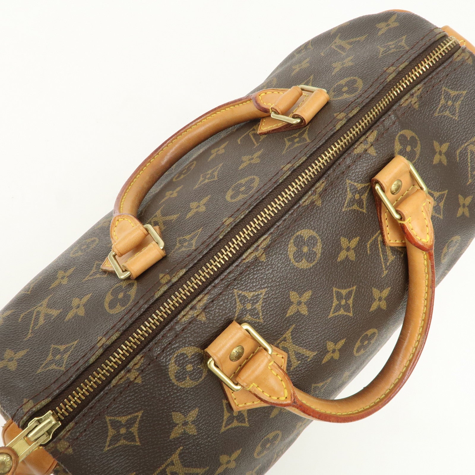 Louis Vuitton Monogram Speedy 30 Boston Bag Hand Bag Brown M41526