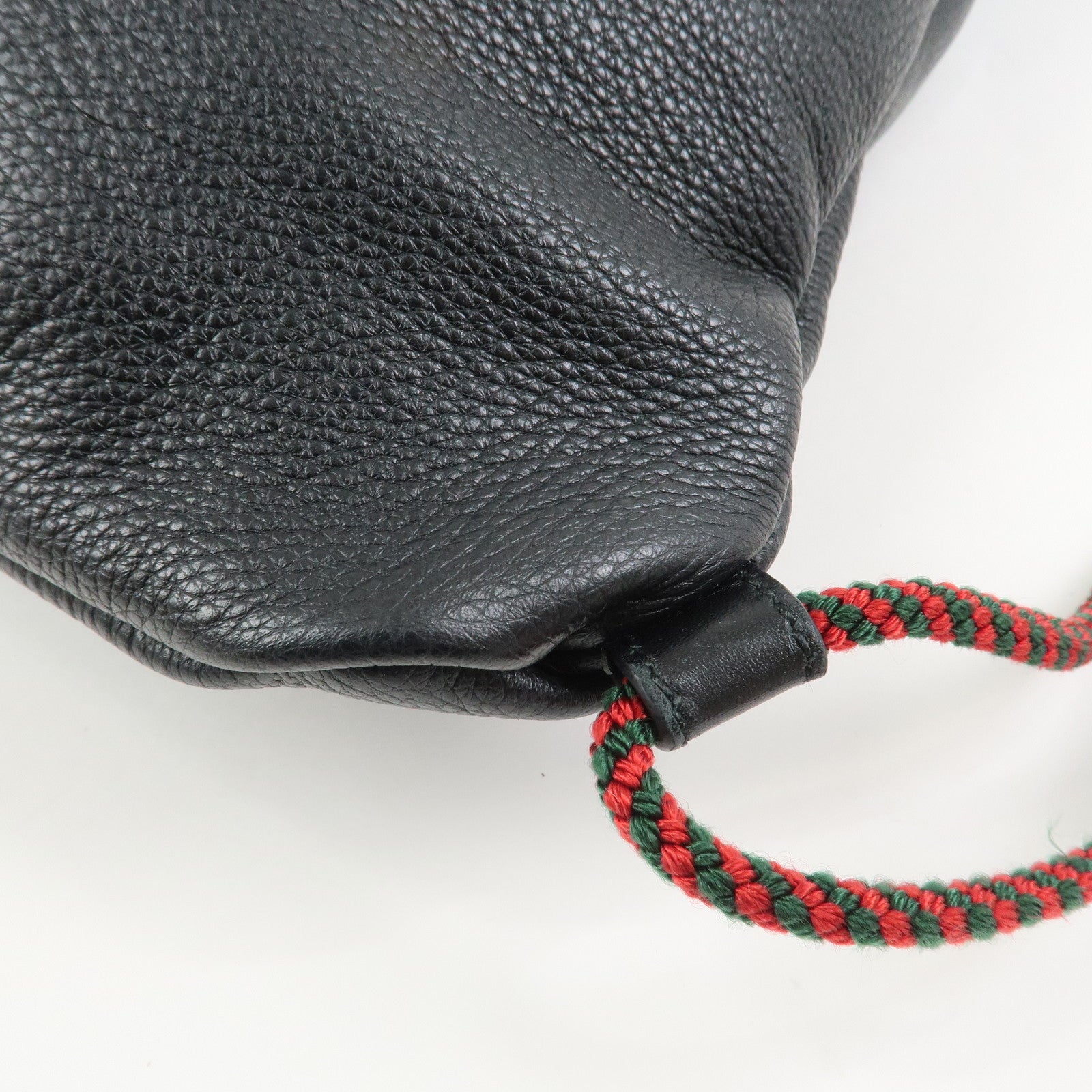 GUCCI Sherry Leather Backpack Rucksack Black 516639